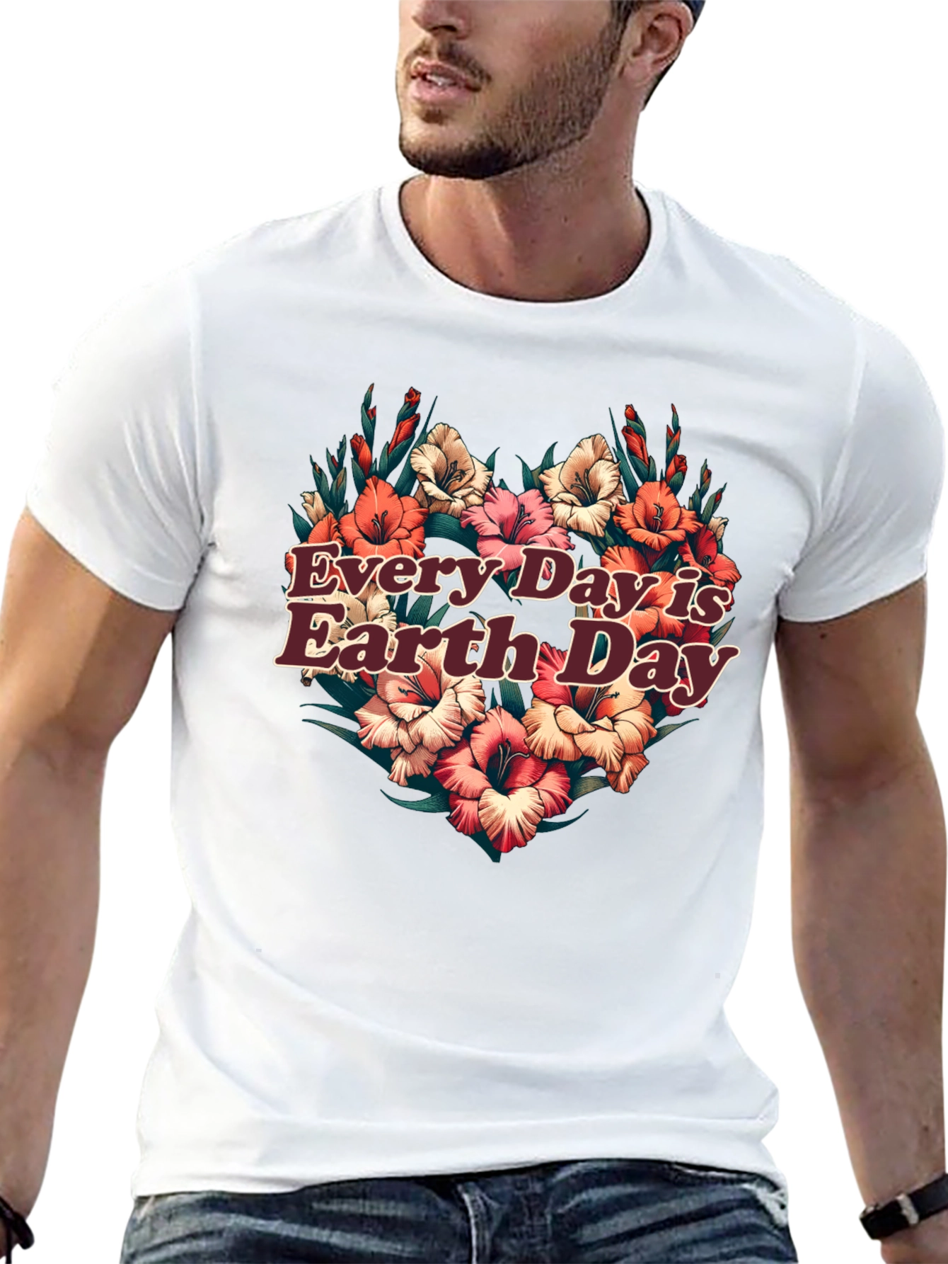 Earth Day Floral Graphic Tee