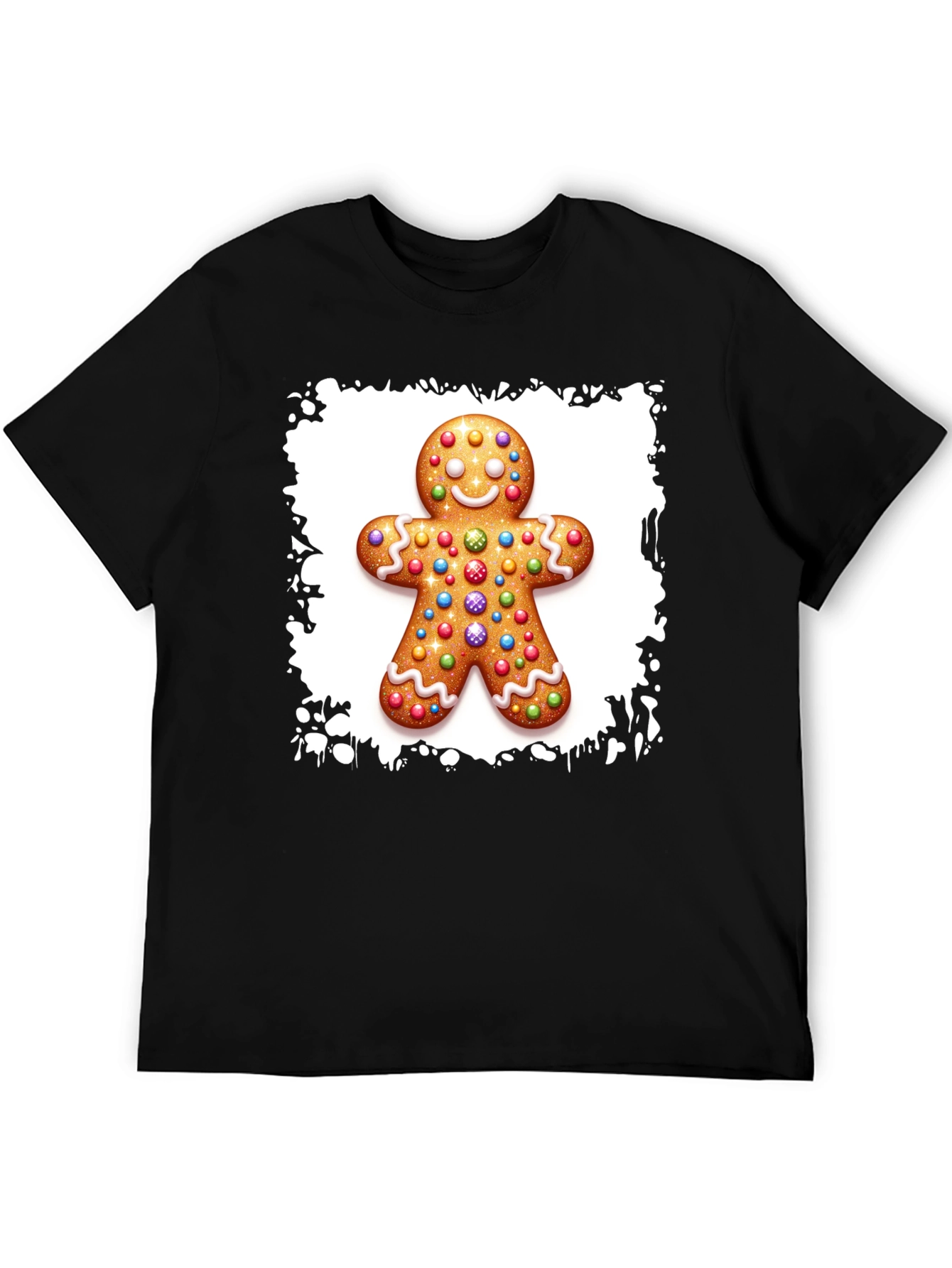 Gingerbread Man Christmas T-Shirt - Festive Holiday Apparel