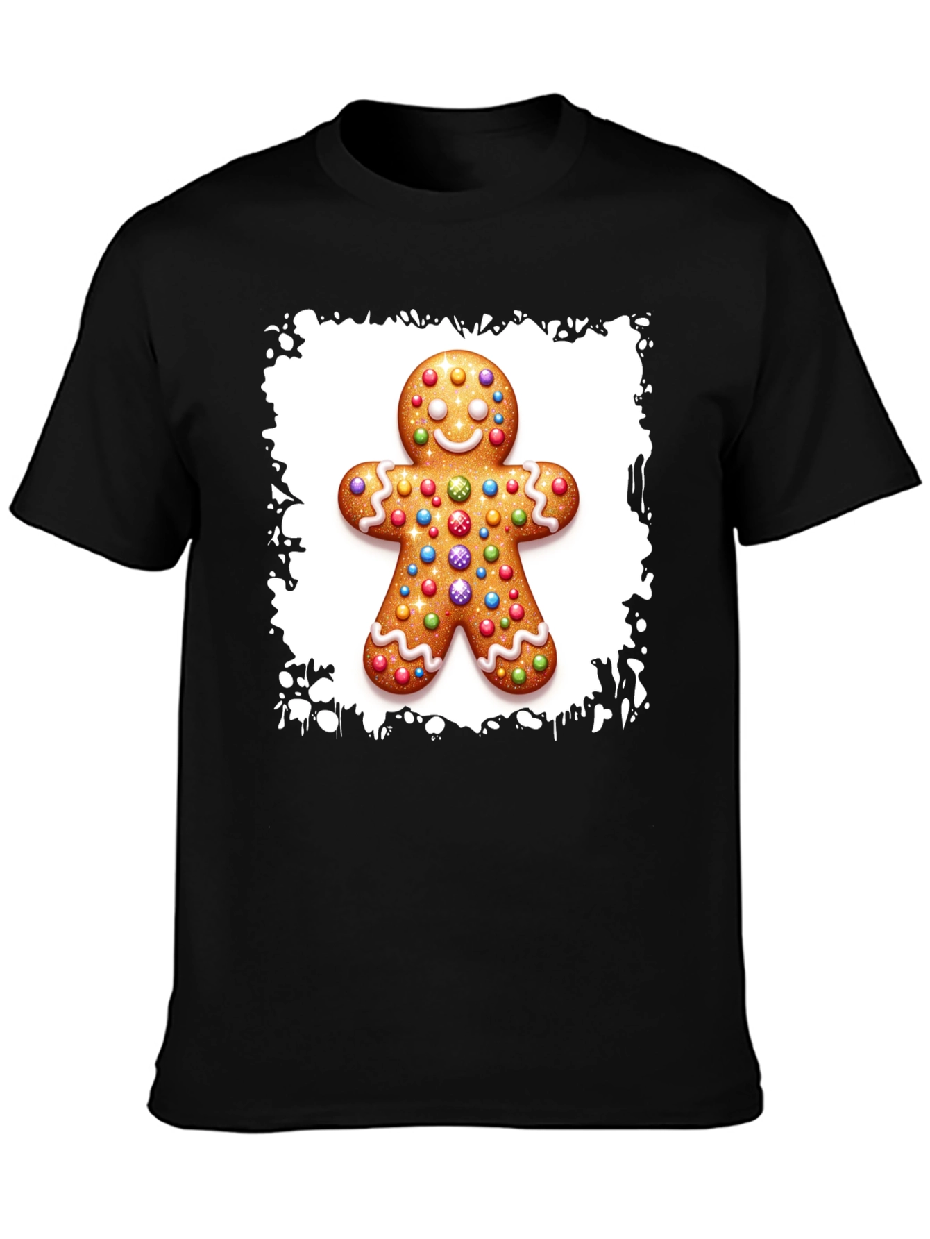 Gingerbread Man Christmas T-Shirt - Festive Holiday Apparel
