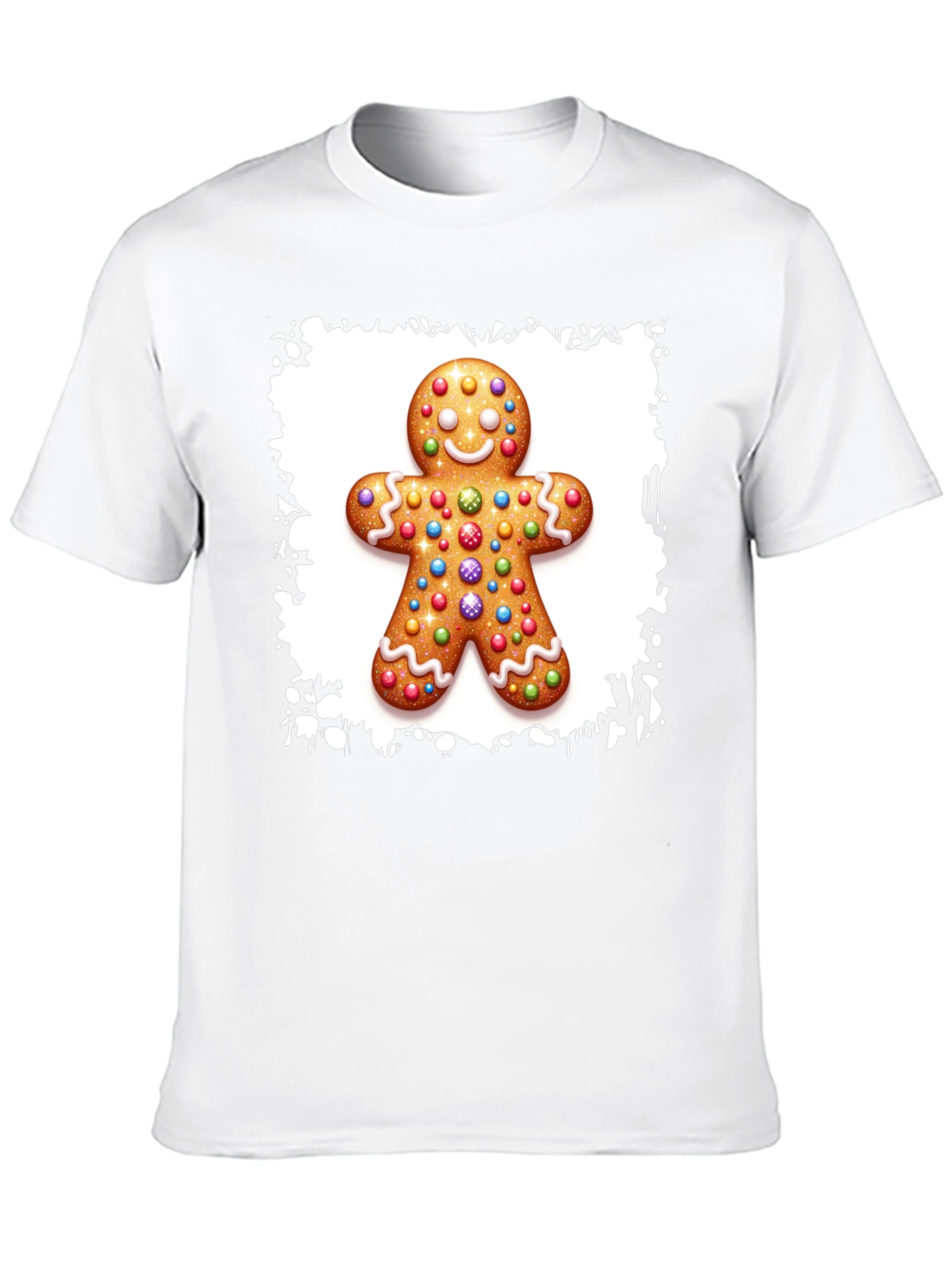 Gingerbread Man Christmas T-Shirt - Festive Holiday Apparel