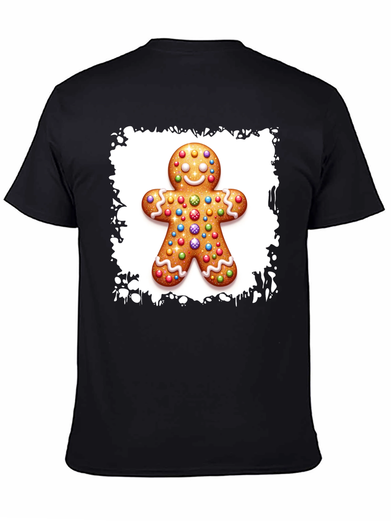 Gingerbread Man Christmas T-Shirt - Festive Holiday Apparel