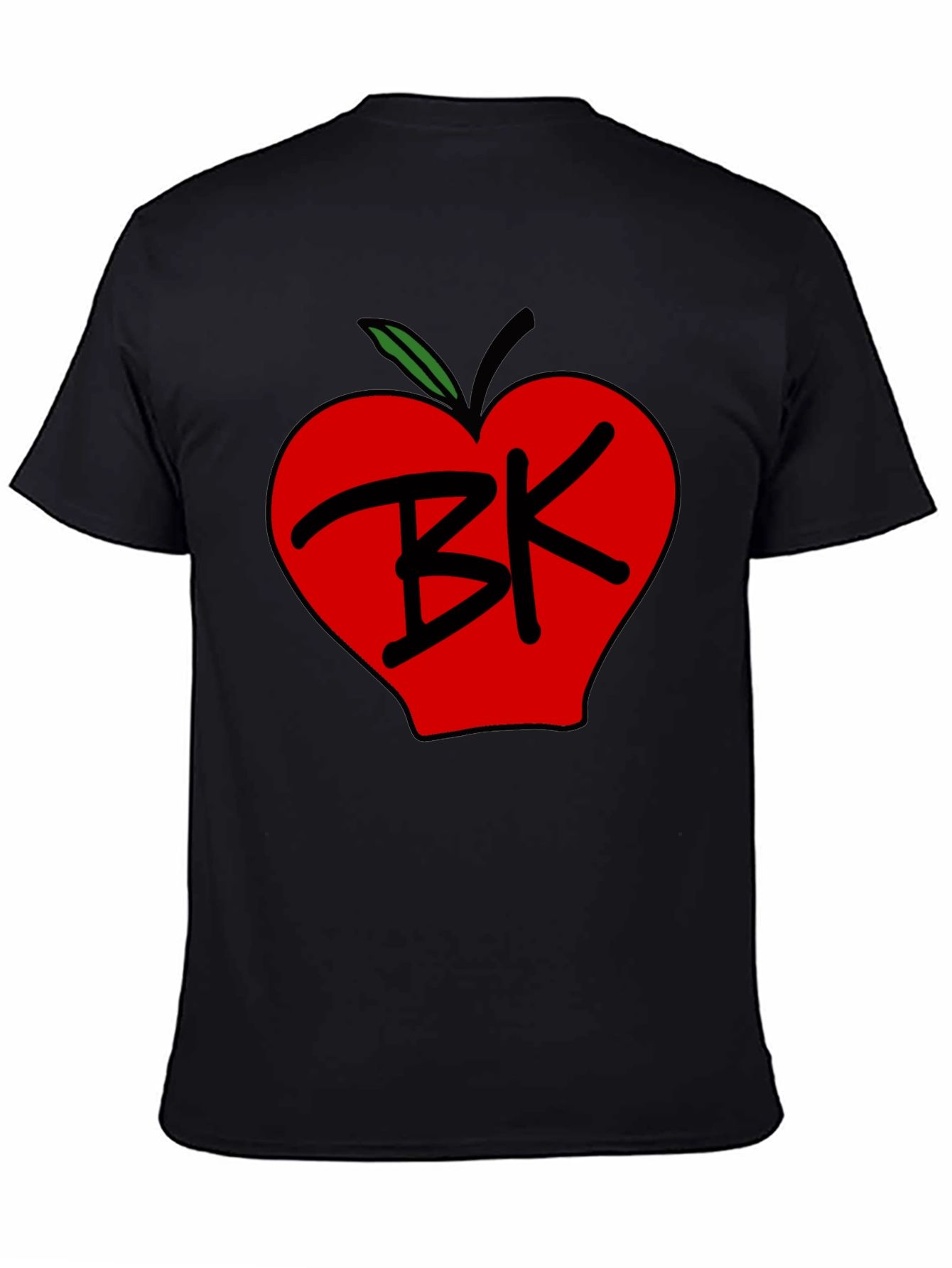 BK Apple Graphic Tee - Black Unisex T-Shirt