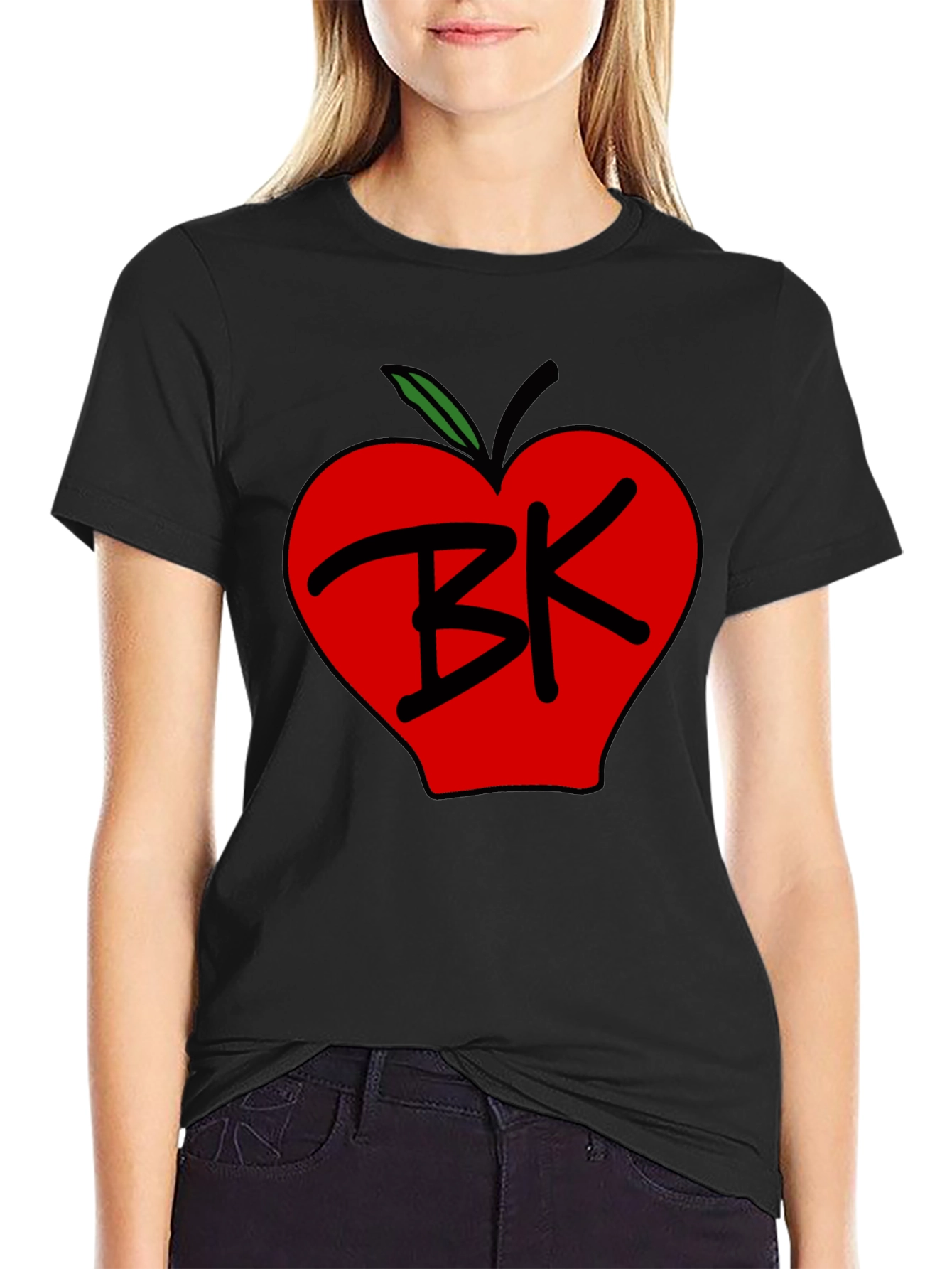 BK Apple Graphic Tee - Black Unisex T-Shirt