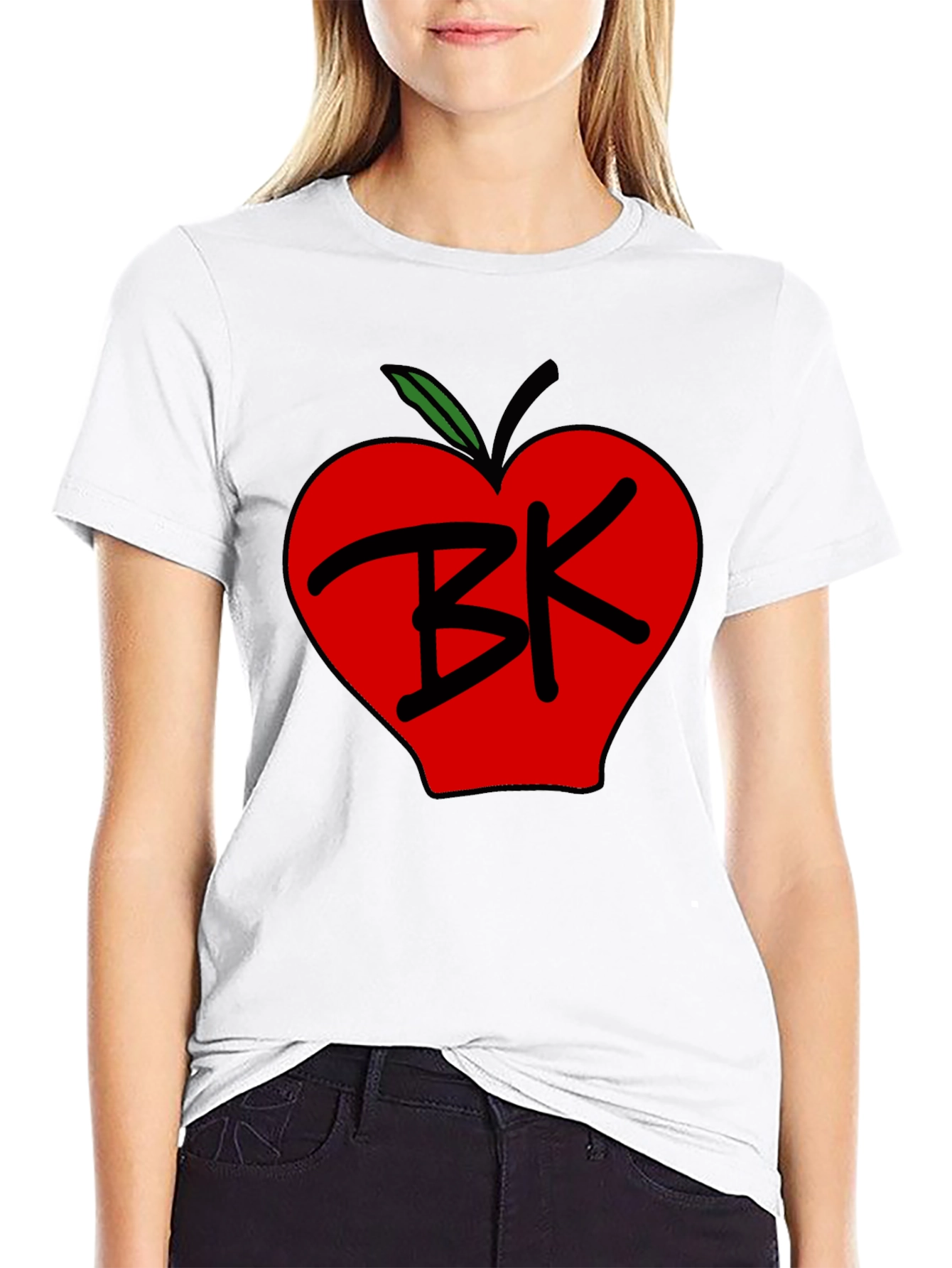 BK Apple Graphic Tee - Black Unisex T-Shirt