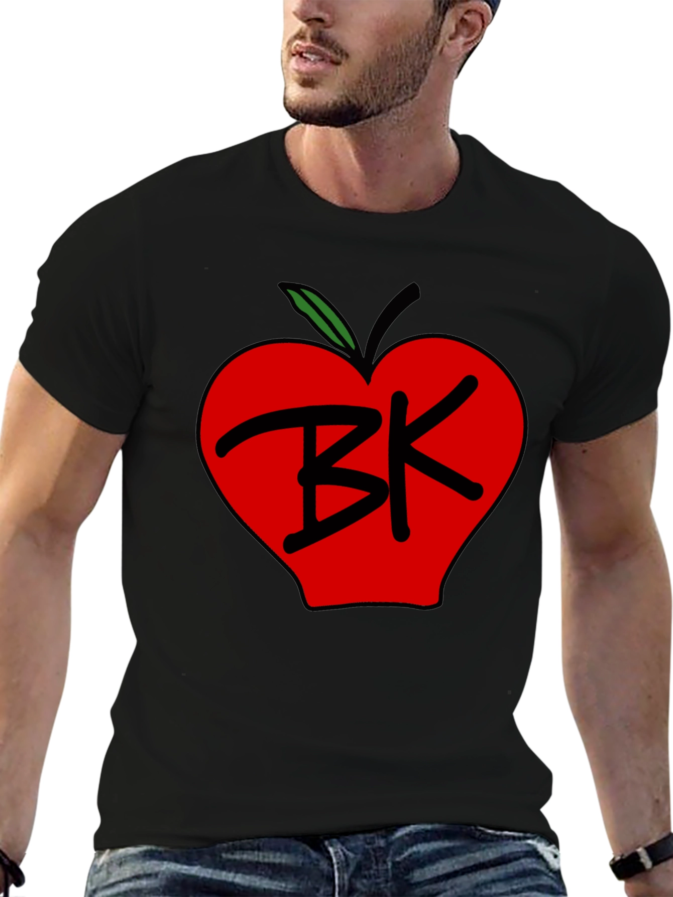 BK Apple Graphic Tee - Black Unisex T-Shirt