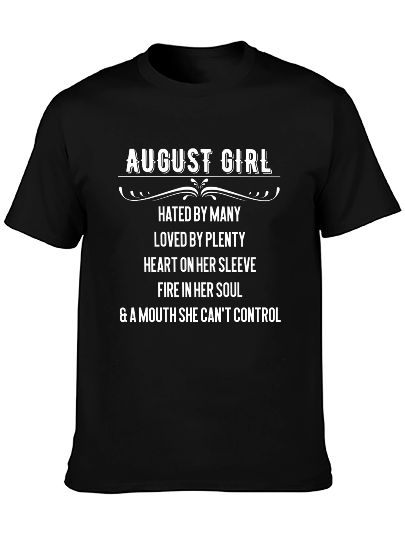 August Girl Graphic Tee - Birthday Gift
