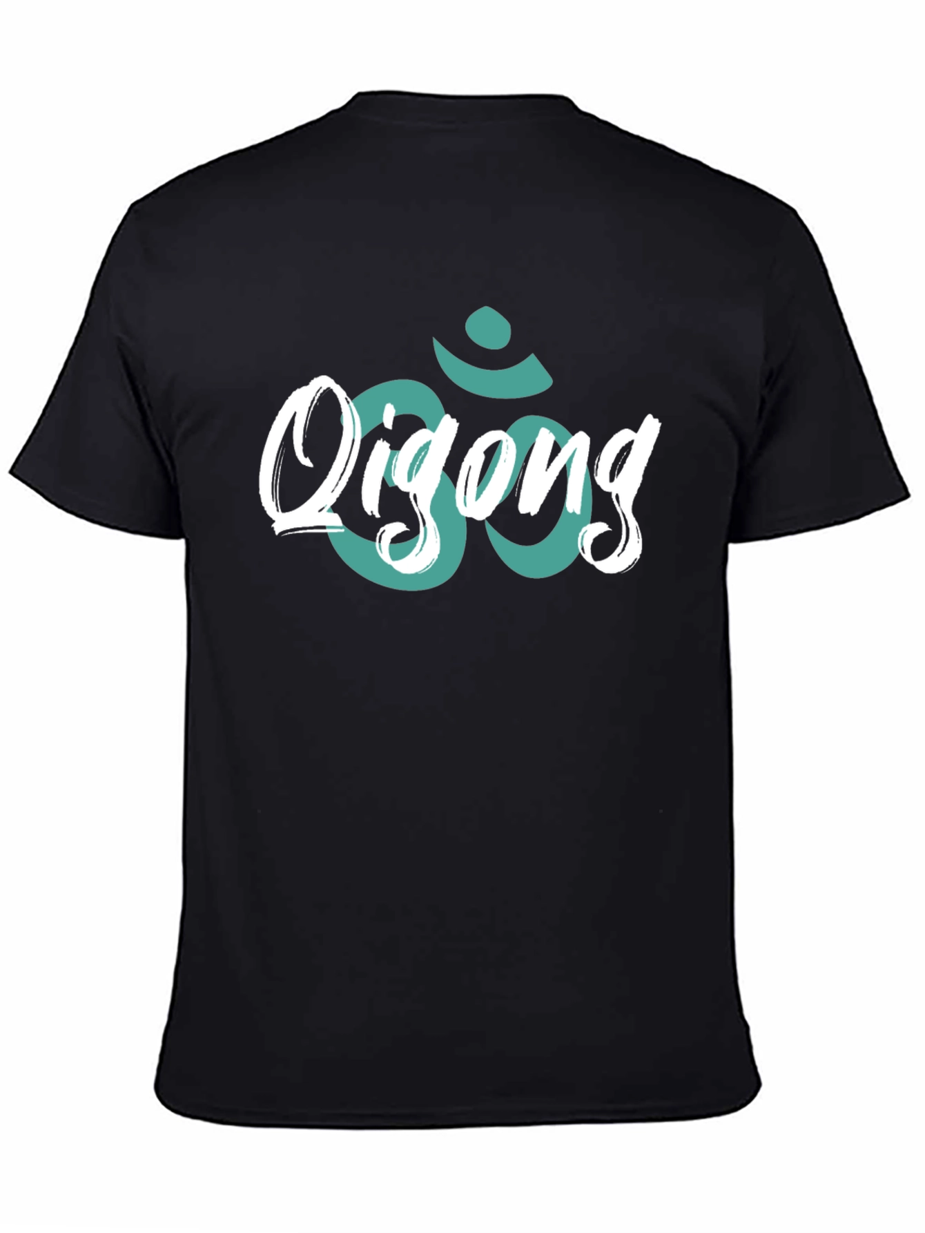 Qigong Om Symbol Black T-Shirt