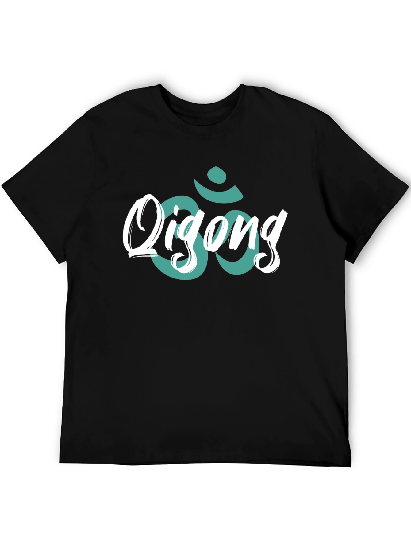 Qigong Om Symbol Black T-Shirt