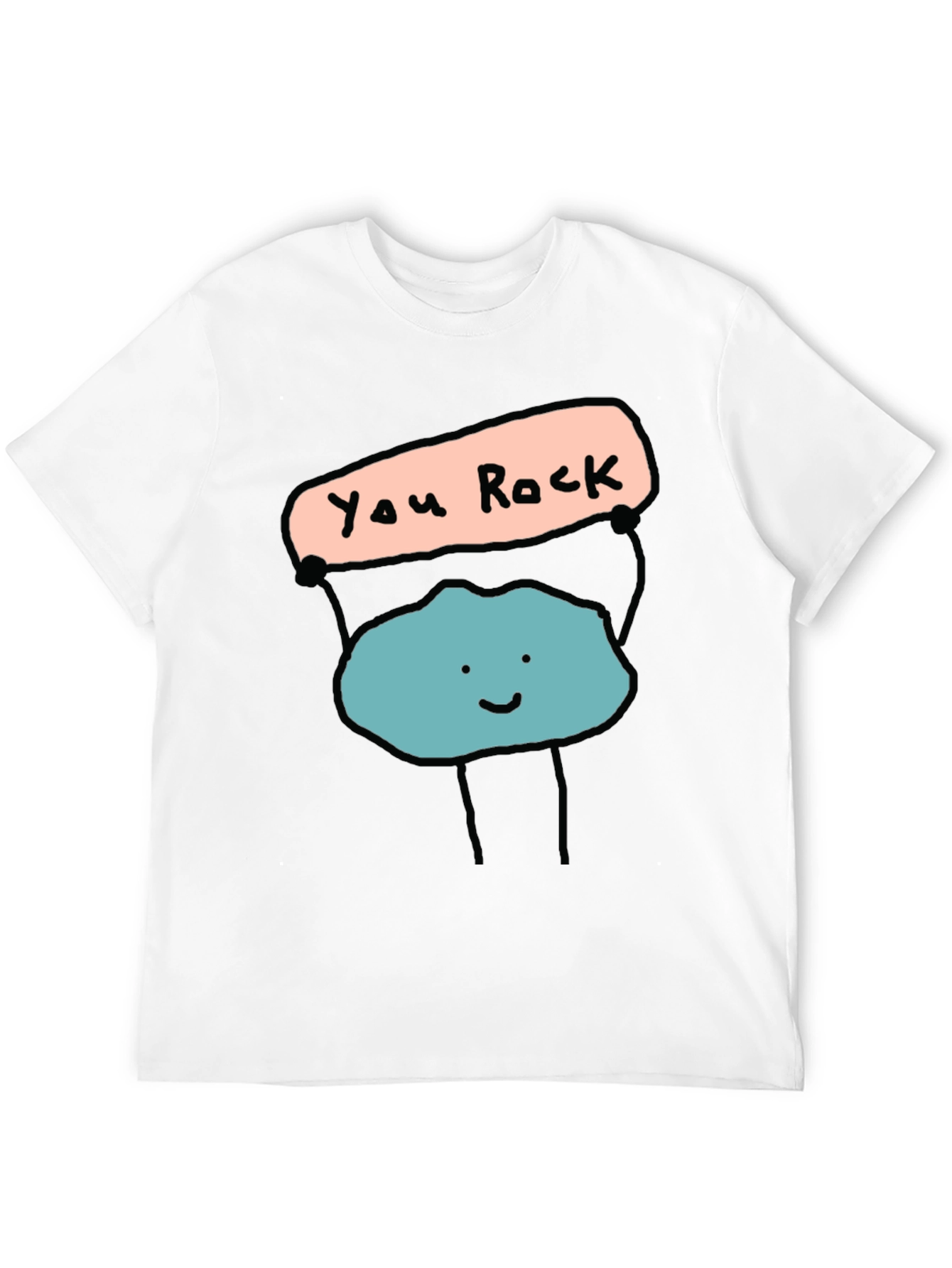 You Rock Graphic Tee - Mens Black T-Shirt