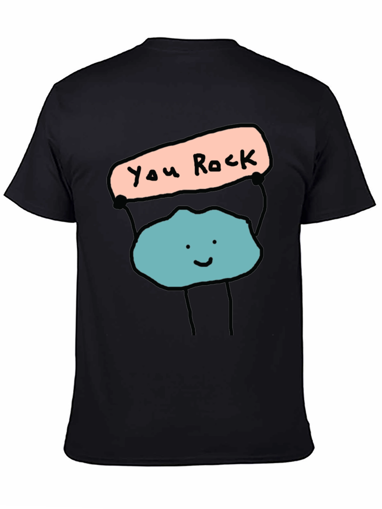 You Rock Graphic Tee - Mens Black T-Shirt