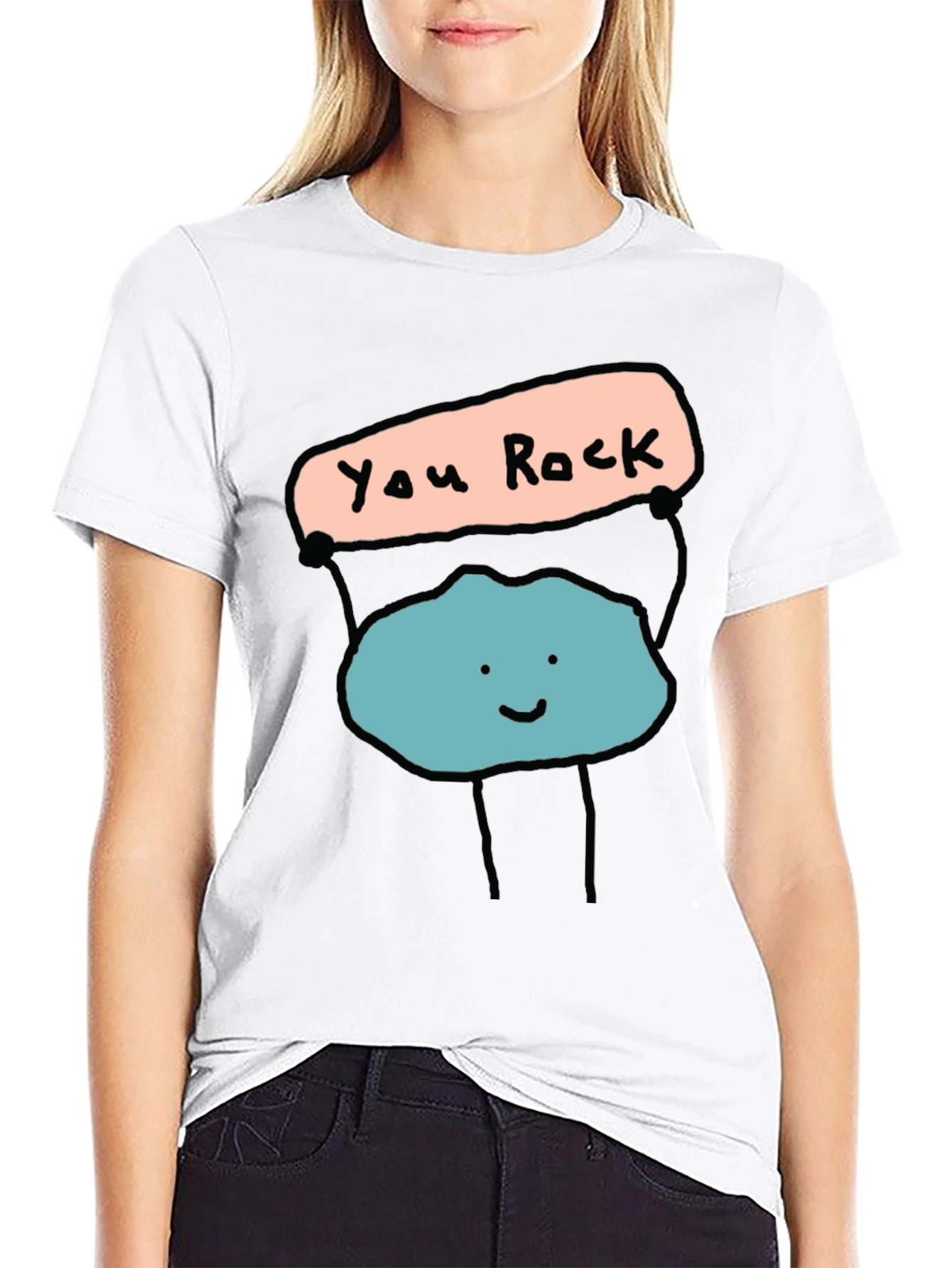 You Rock Graphic Tee - Mens Black T-Shirt