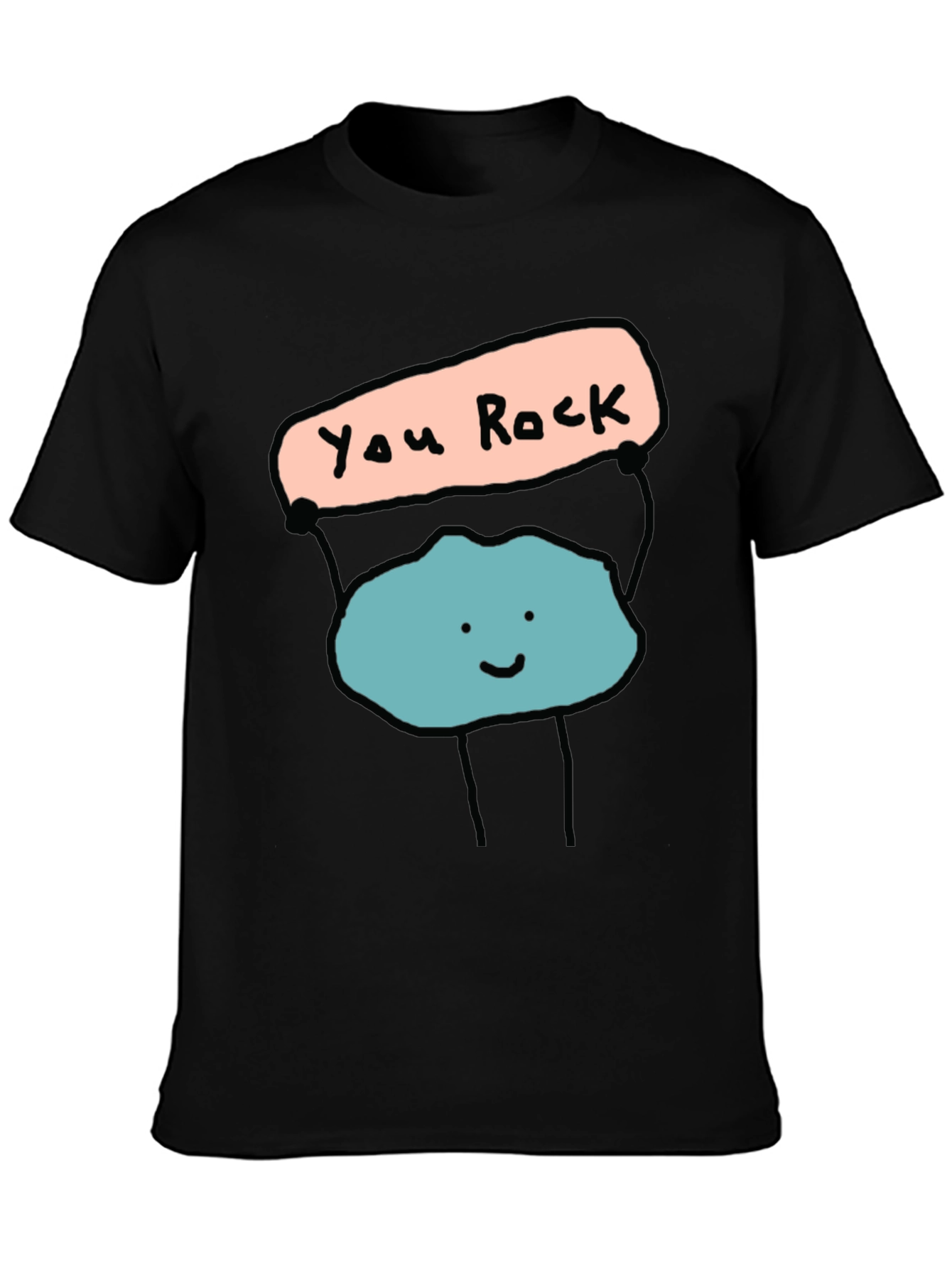 You Rock Graphic Tee - Mens Black T-Shirt