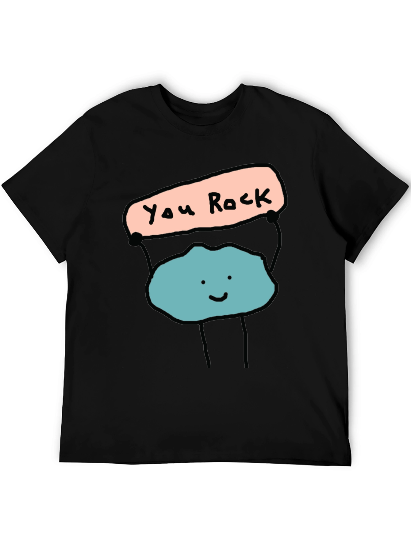 You Rock Graphic Tee - Mens Black T-Shirt