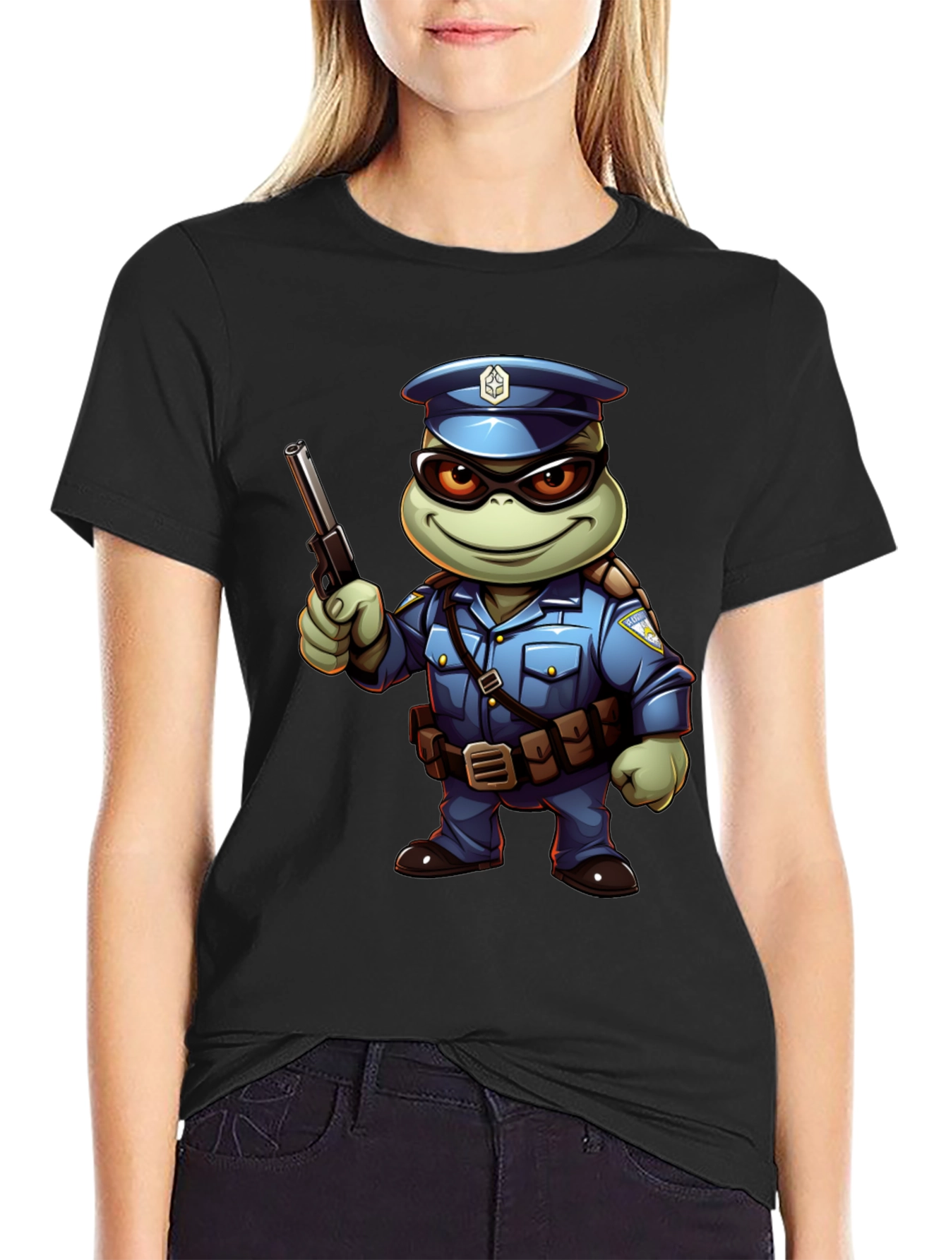 Turtle Cop Graphic T-Shirt