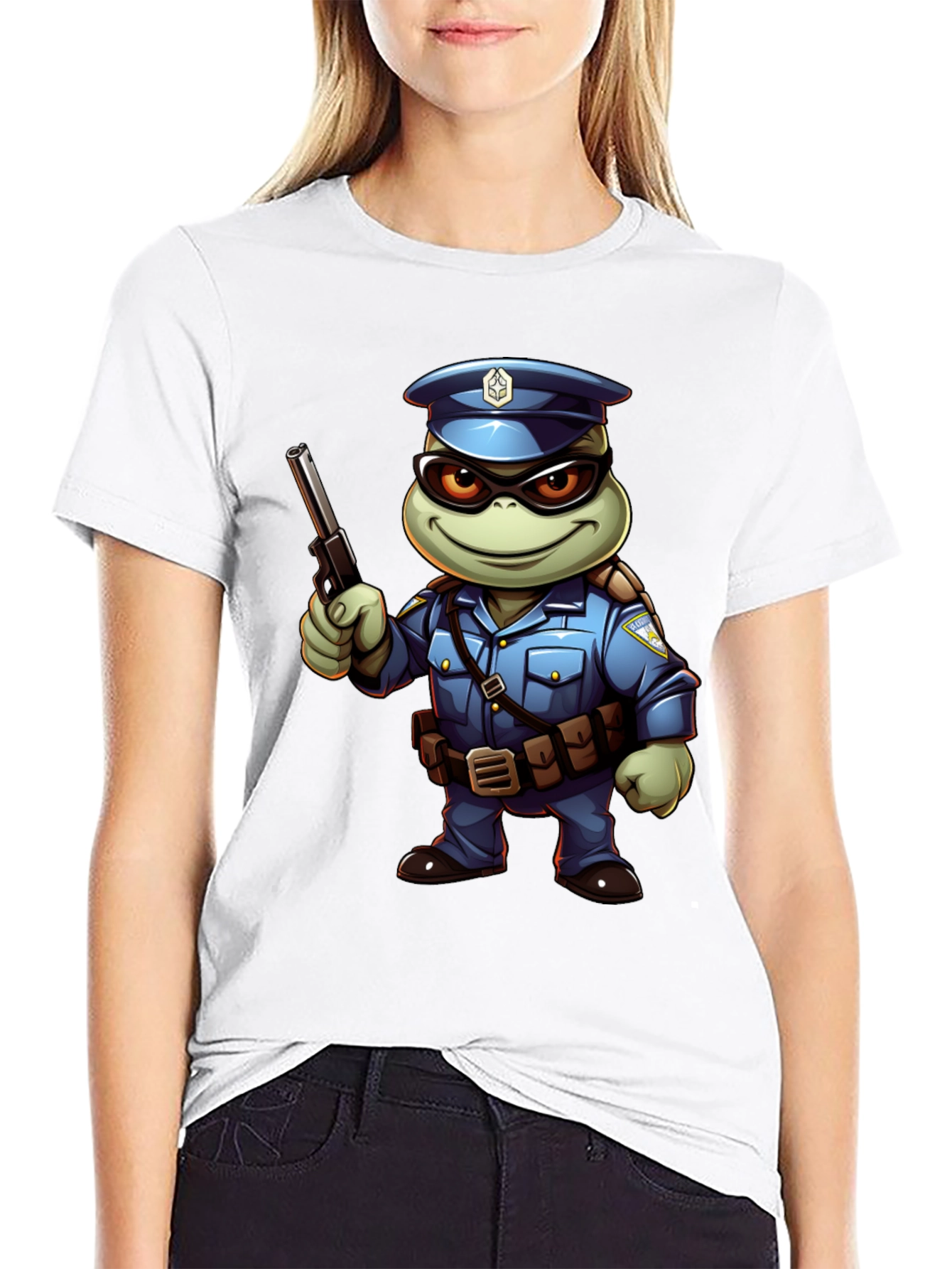 Turtle Cop Graphic T-Shirt