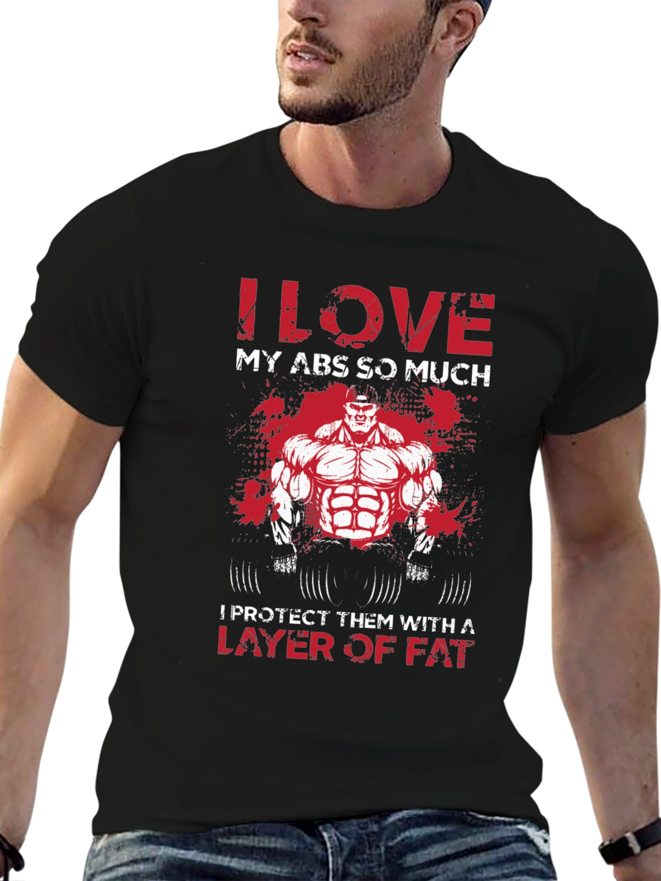 I Love My Abs So Much Graphic T-Shirt