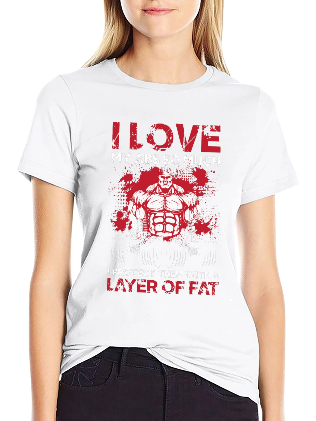 I Love My Abs So Much Graphic T-Shirt