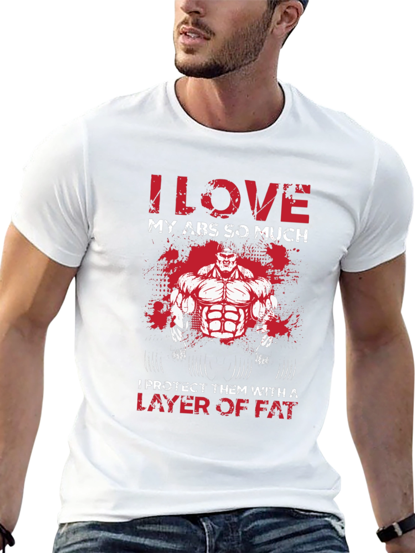 I Love My Abs So Much Graphic T-Shirt