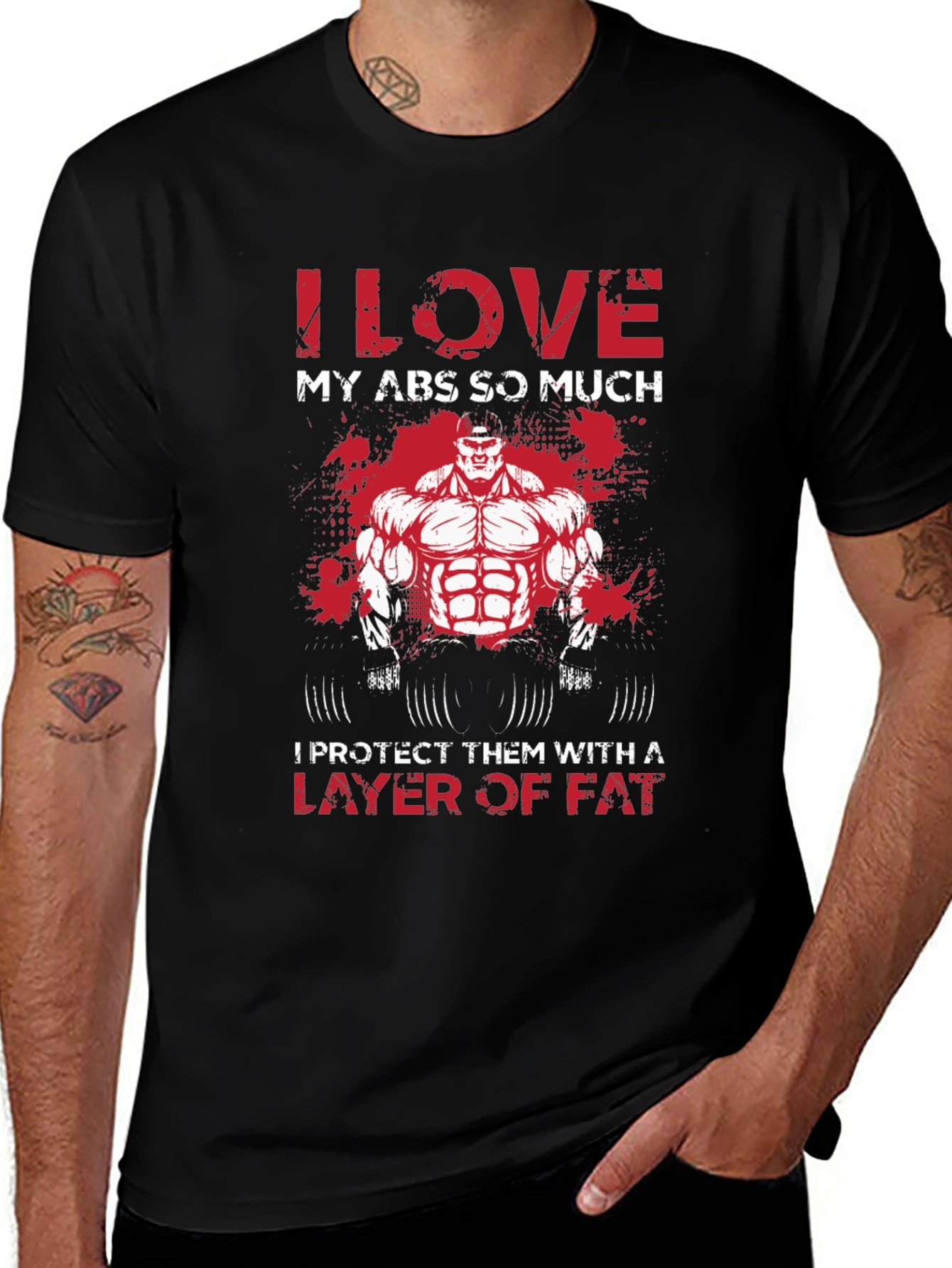 I Love My Abs So Much Graphic T-Shirt