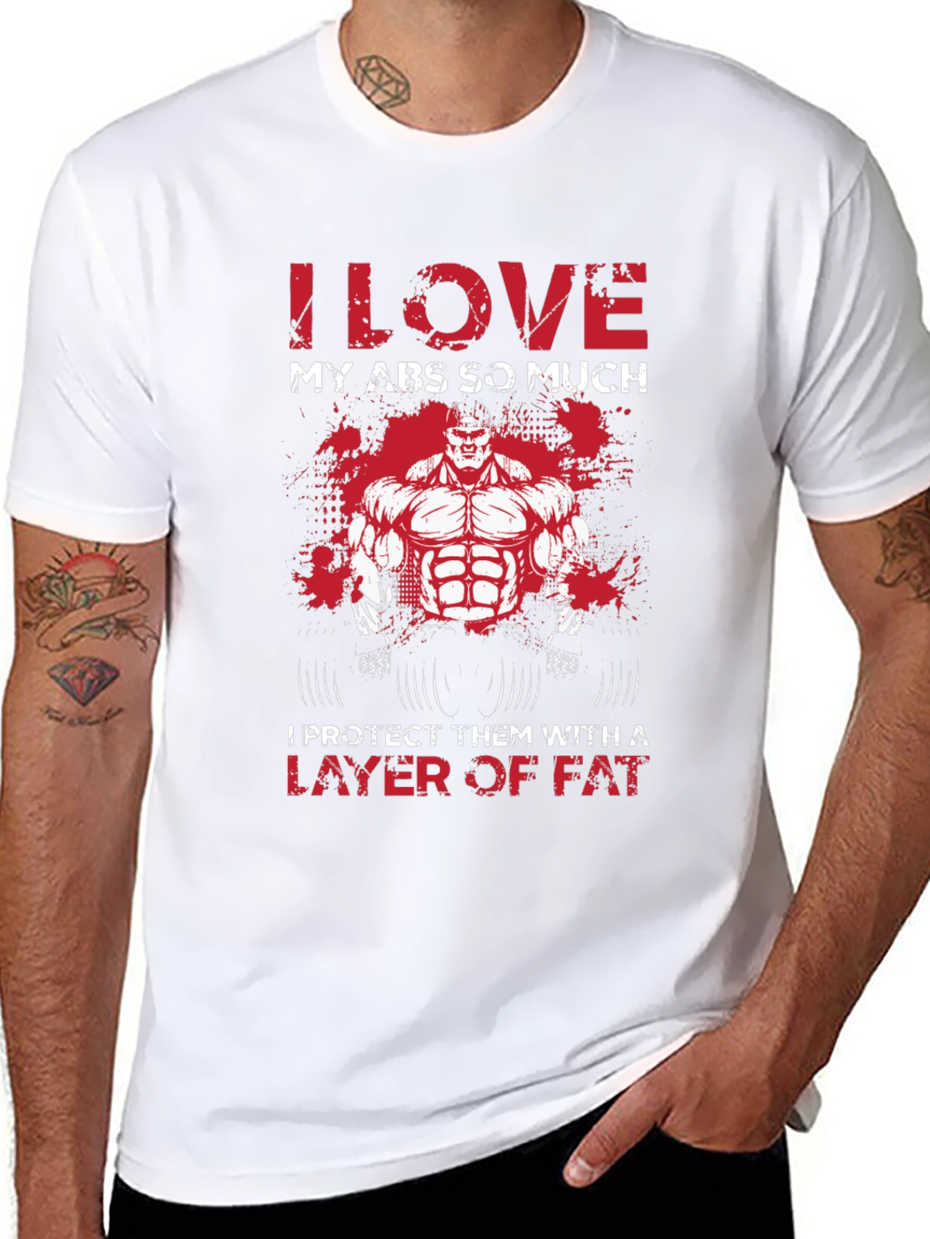 I Love My Abs So Much Graphic T-Shirt