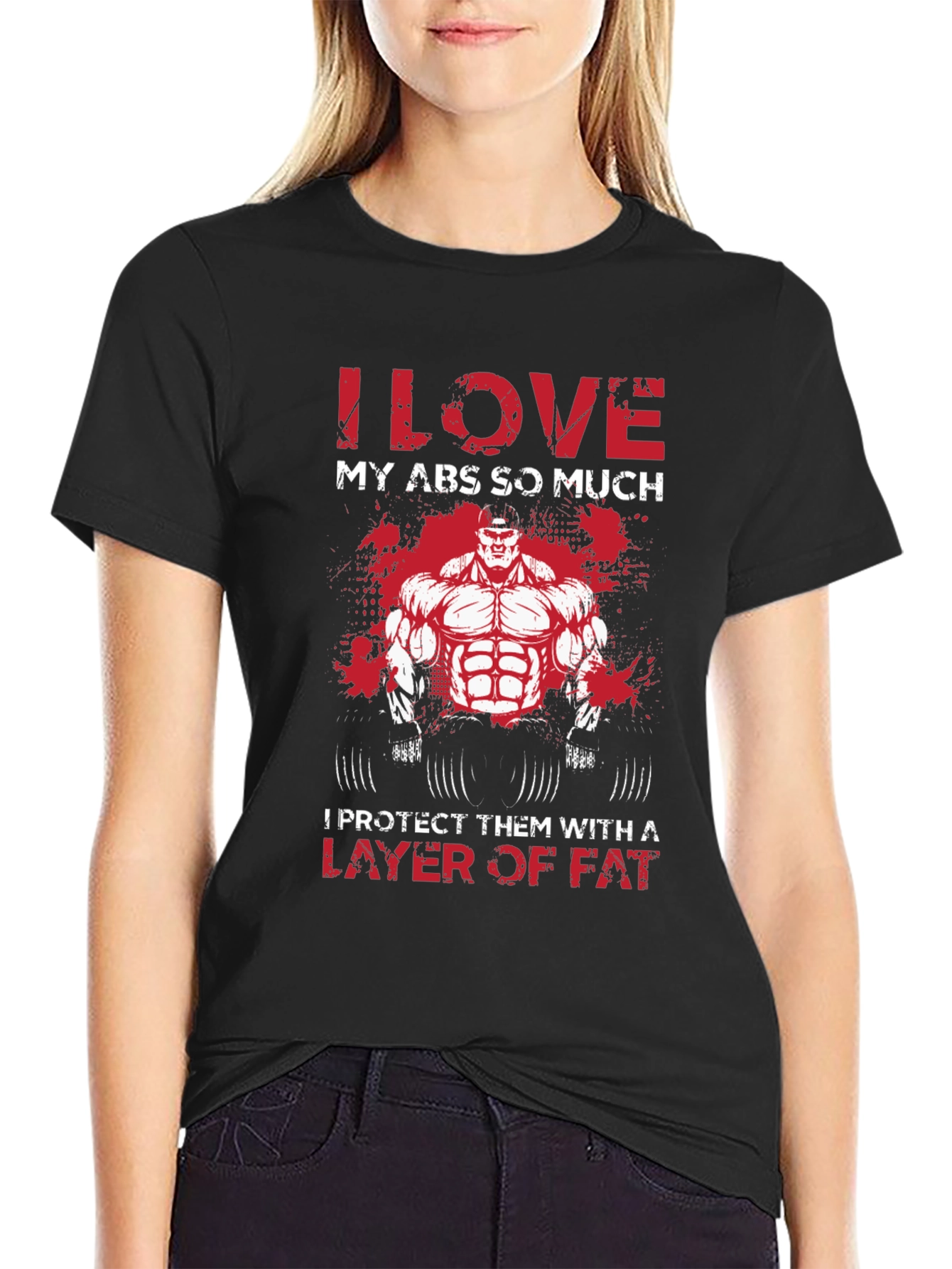 I Love My Abs So Much Graphic T-Shirt