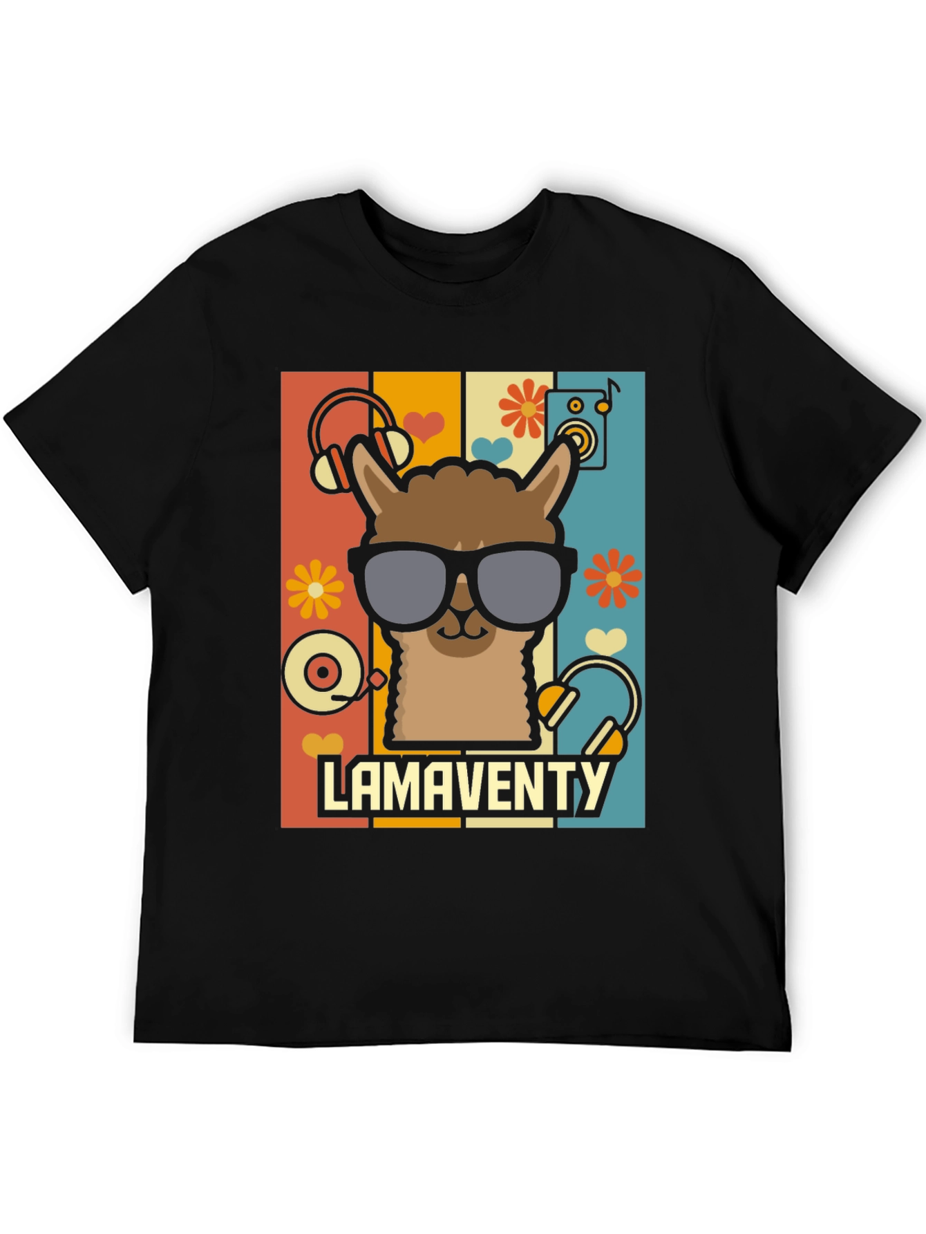 Lamaventy T-Shirt: Retro Llama Design