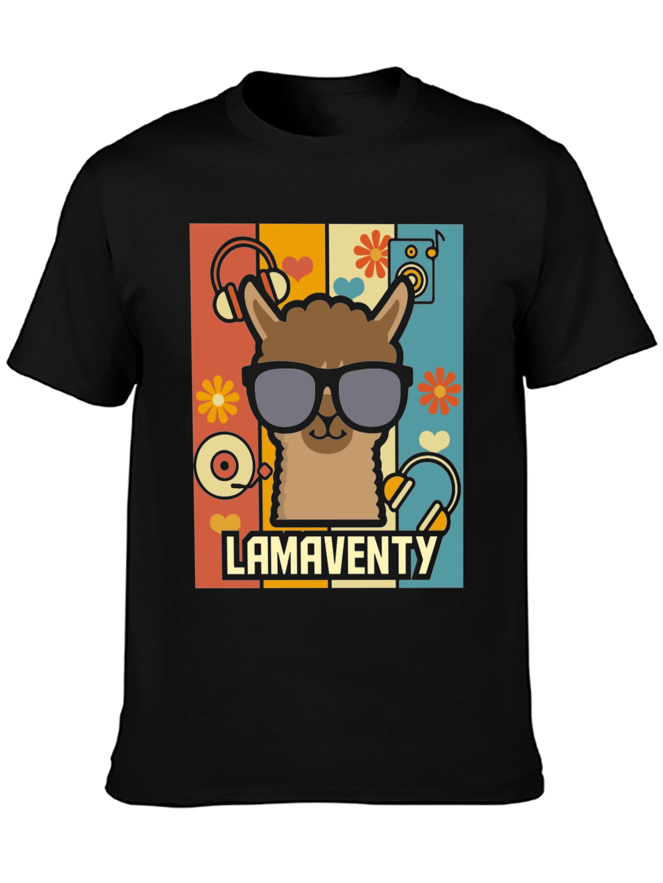 Lamaventy T-Shirt: Retro Llama Design