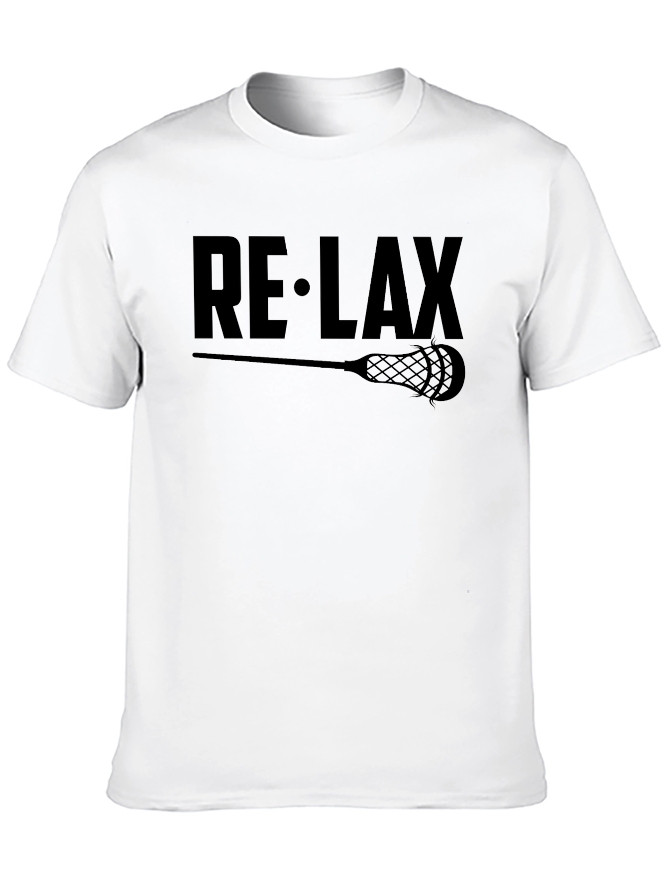 RE-LAX Lacrosse Graphic T-Shirt - Black