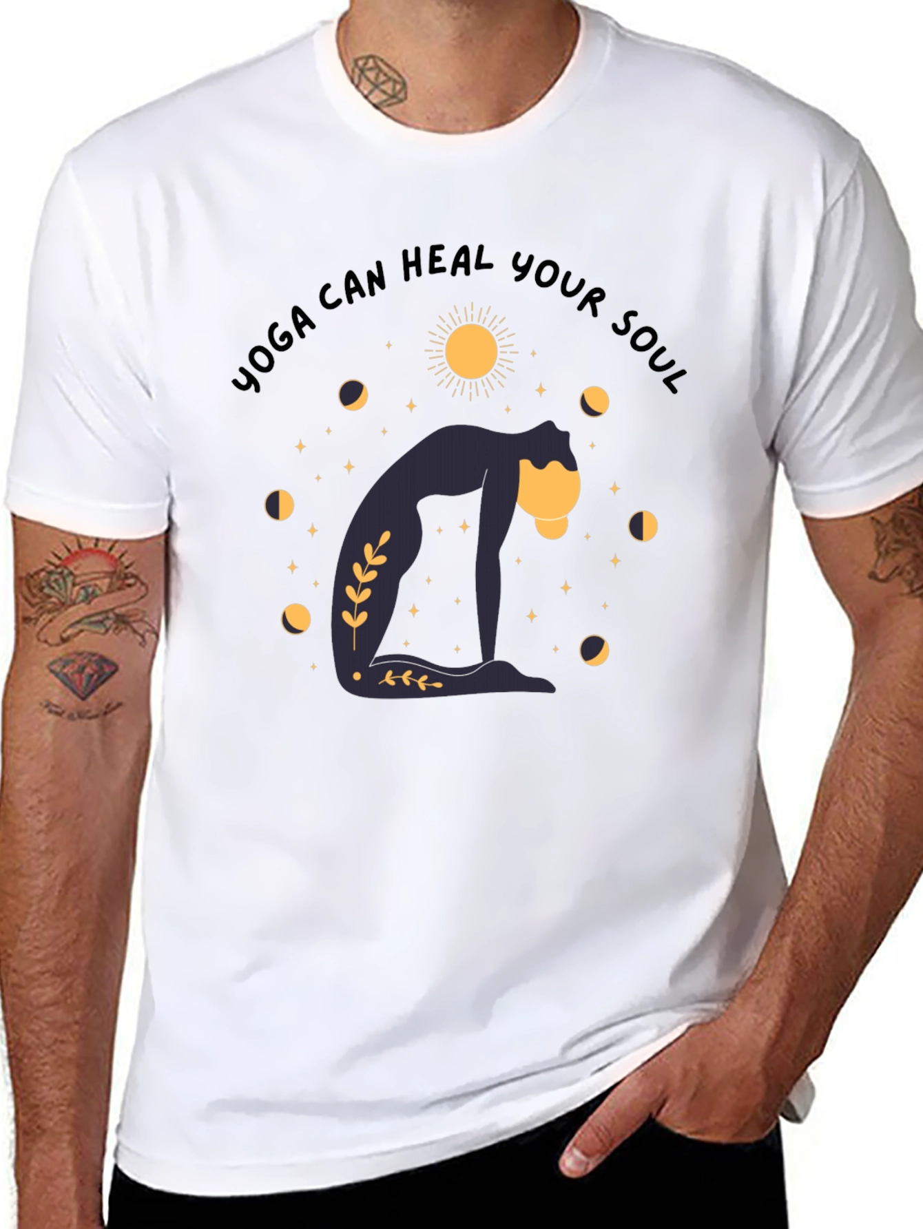 Yoga Can Heal Your Soul Graphic T-Shirt