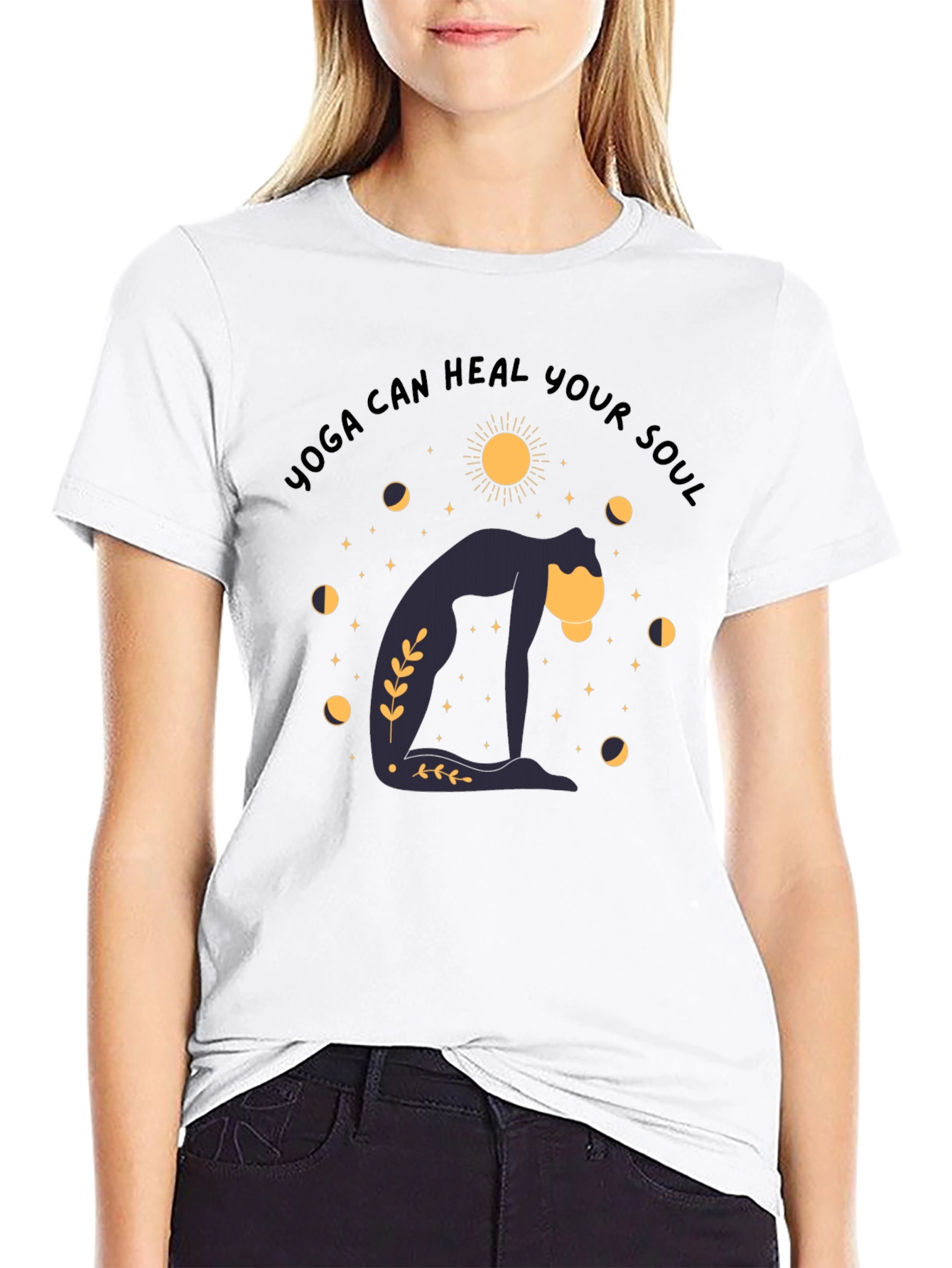 Yoga Can Heal Your Soul Graphic T-Shirt