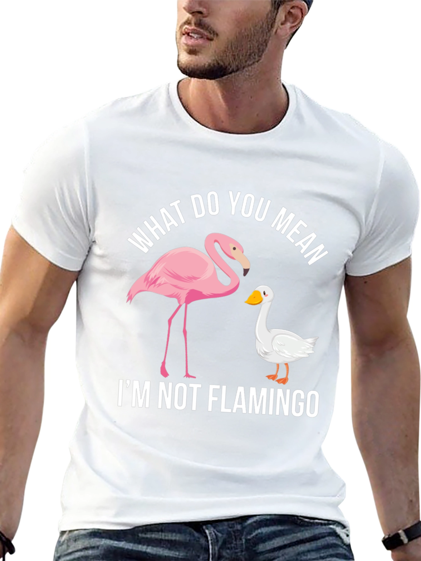 Funny Im Not Flamingo Graphic Tee
