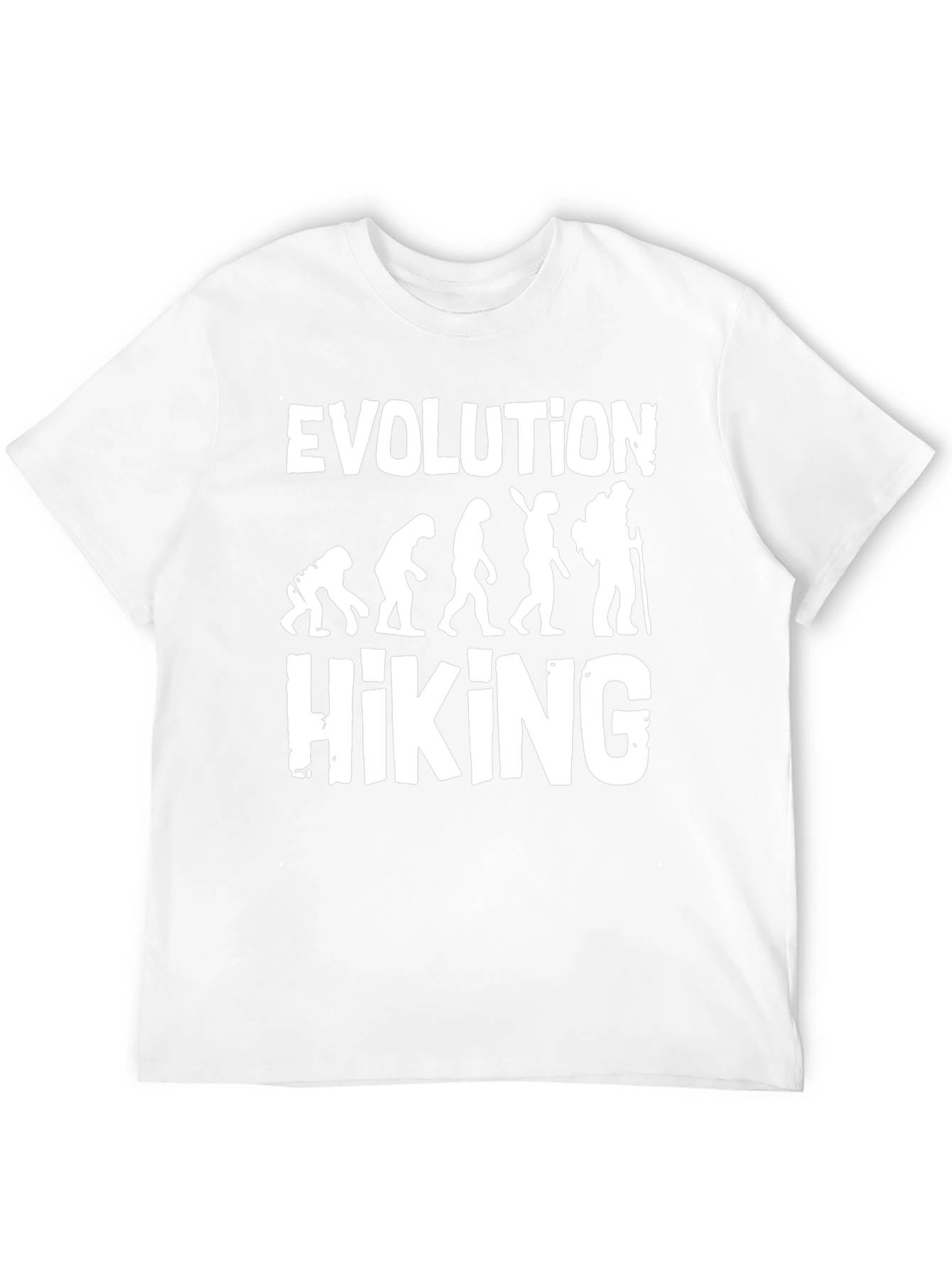 Evolution of Hiking Graphic T-Shirt - Black
