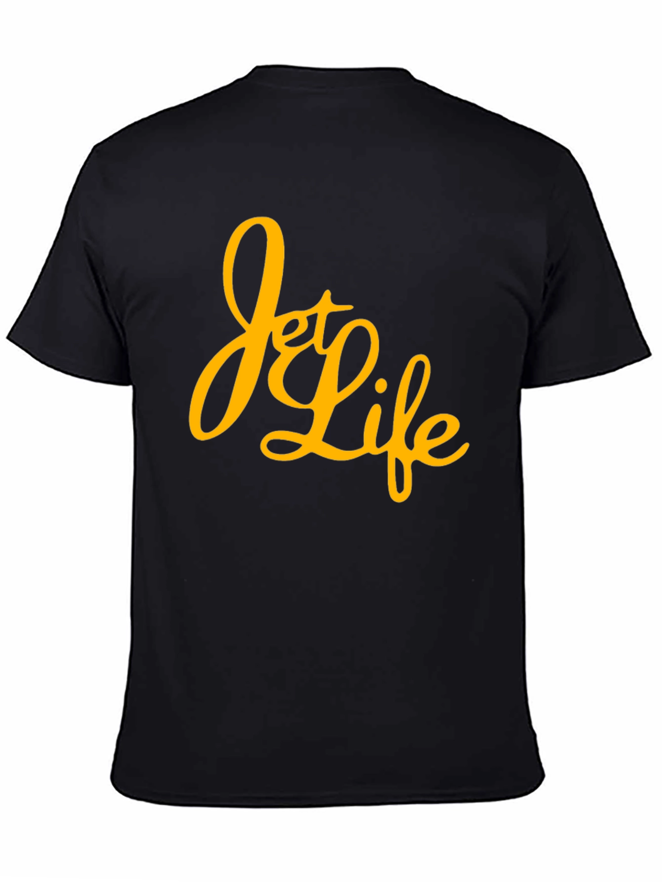 Jet Life Graphic T-Shirt - Black Crew Neck Tee