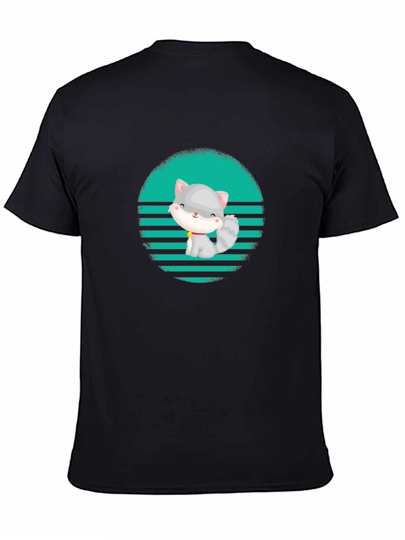 Cute Cat Graphic T-Shirt - Stylish Mens Tee