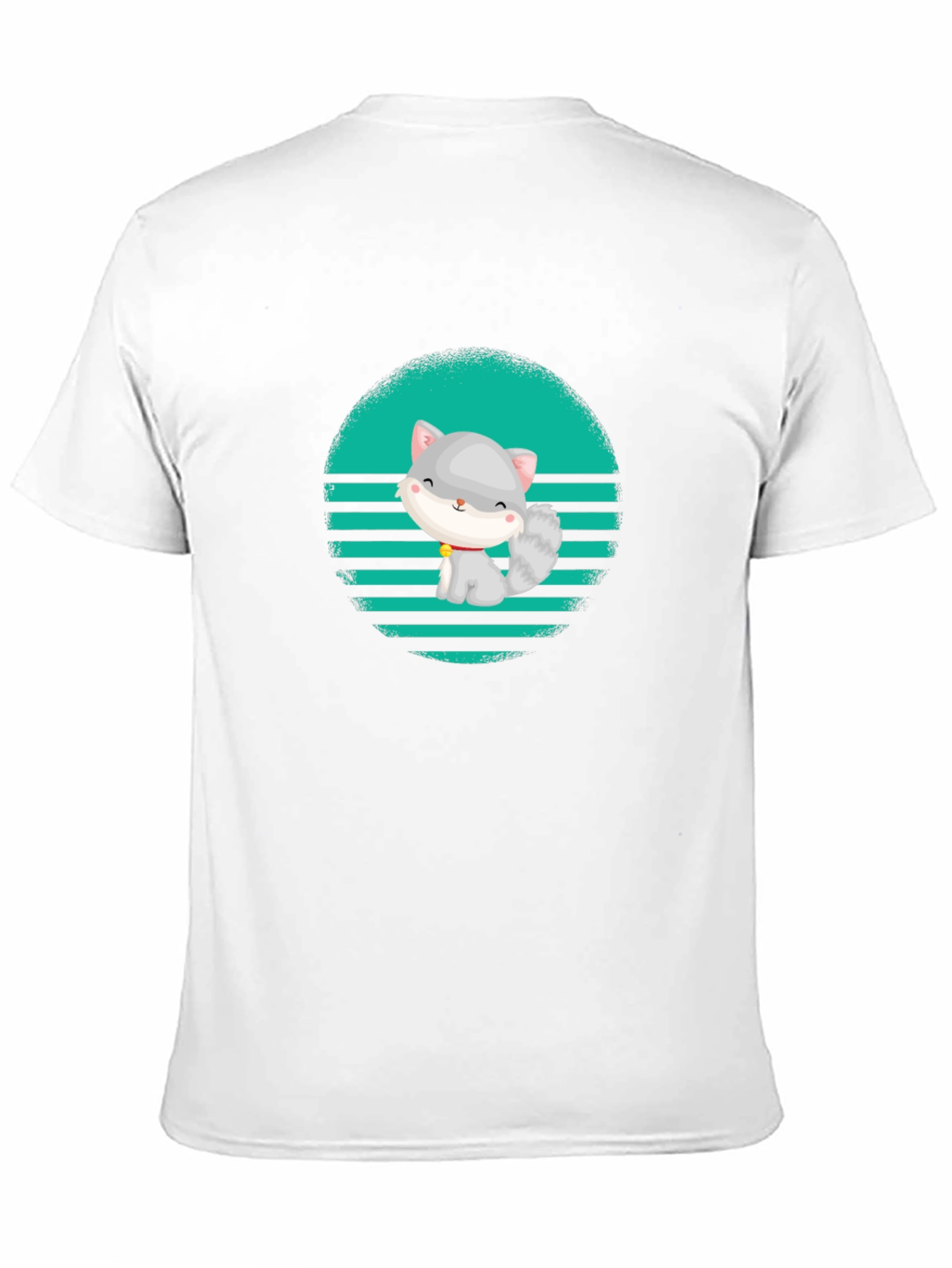 Cute Cat Graphic T-Shirt - Stylish Mens Tee