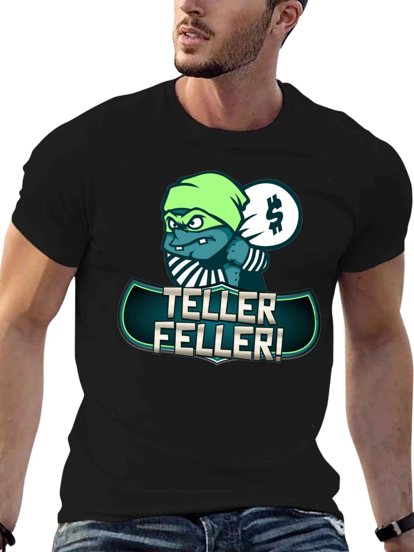 Teller Feller Graphic Tee - Unique Cartoon Design