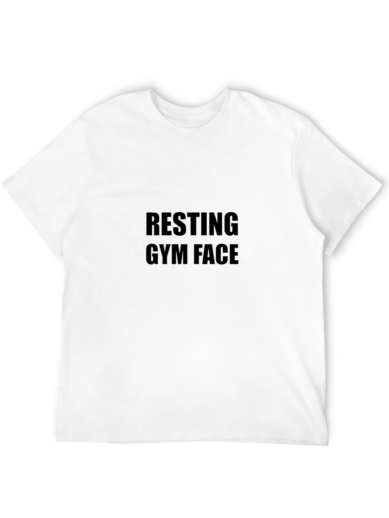 Resting Gym Face Graphic Tee - Black