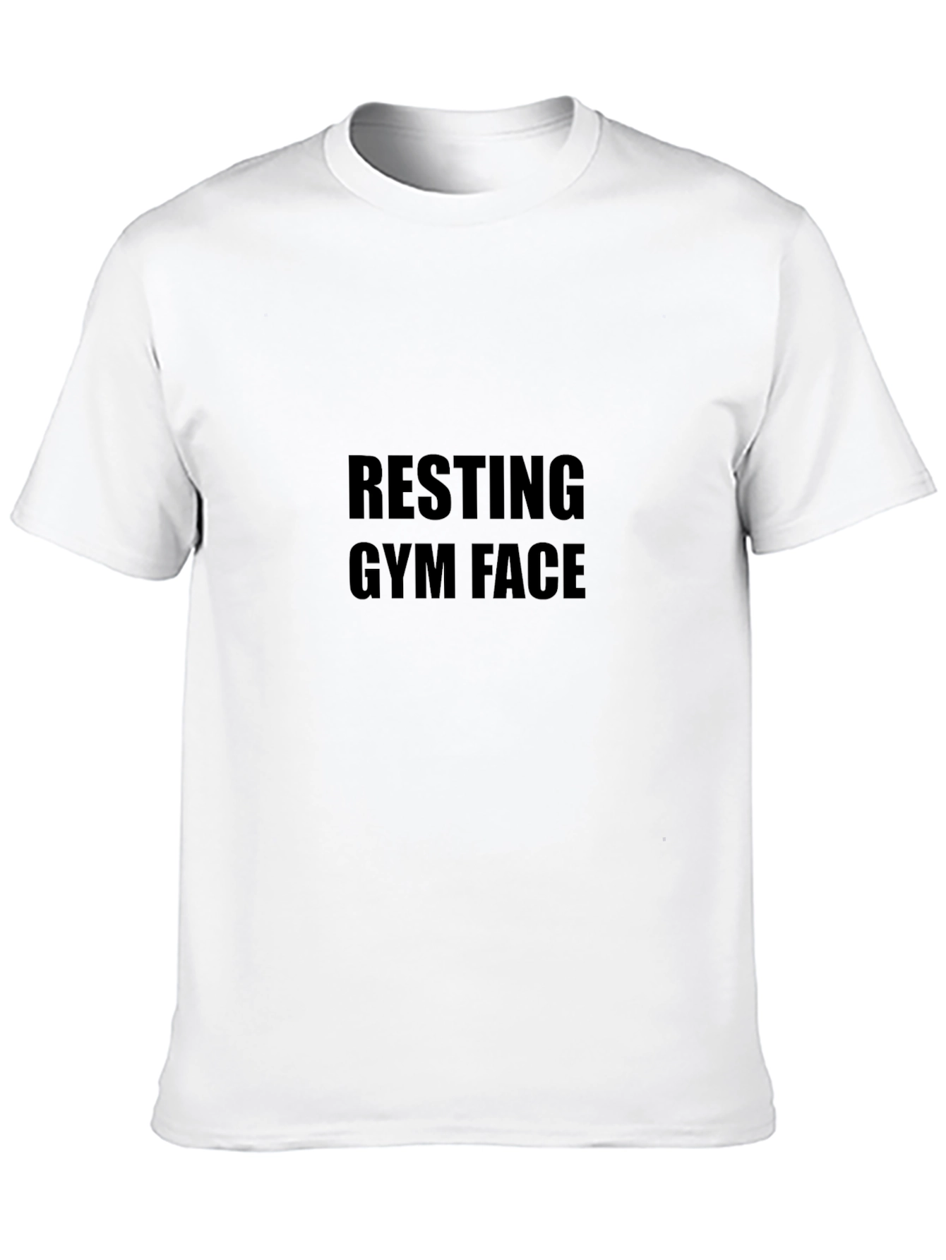 Resting Gym Face Graphic Tee - Black