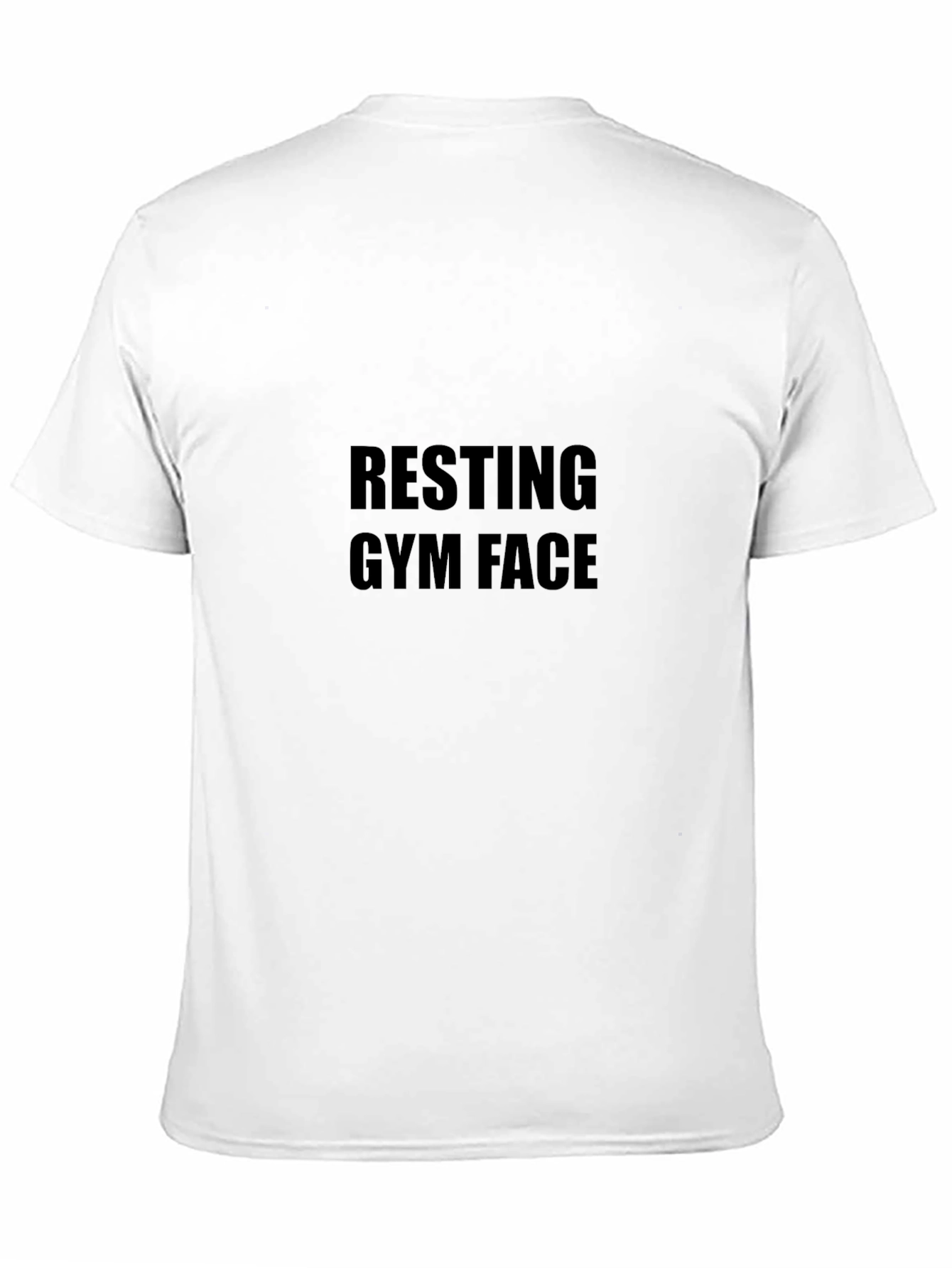 Resting Gym Face Graphic Tee - Black