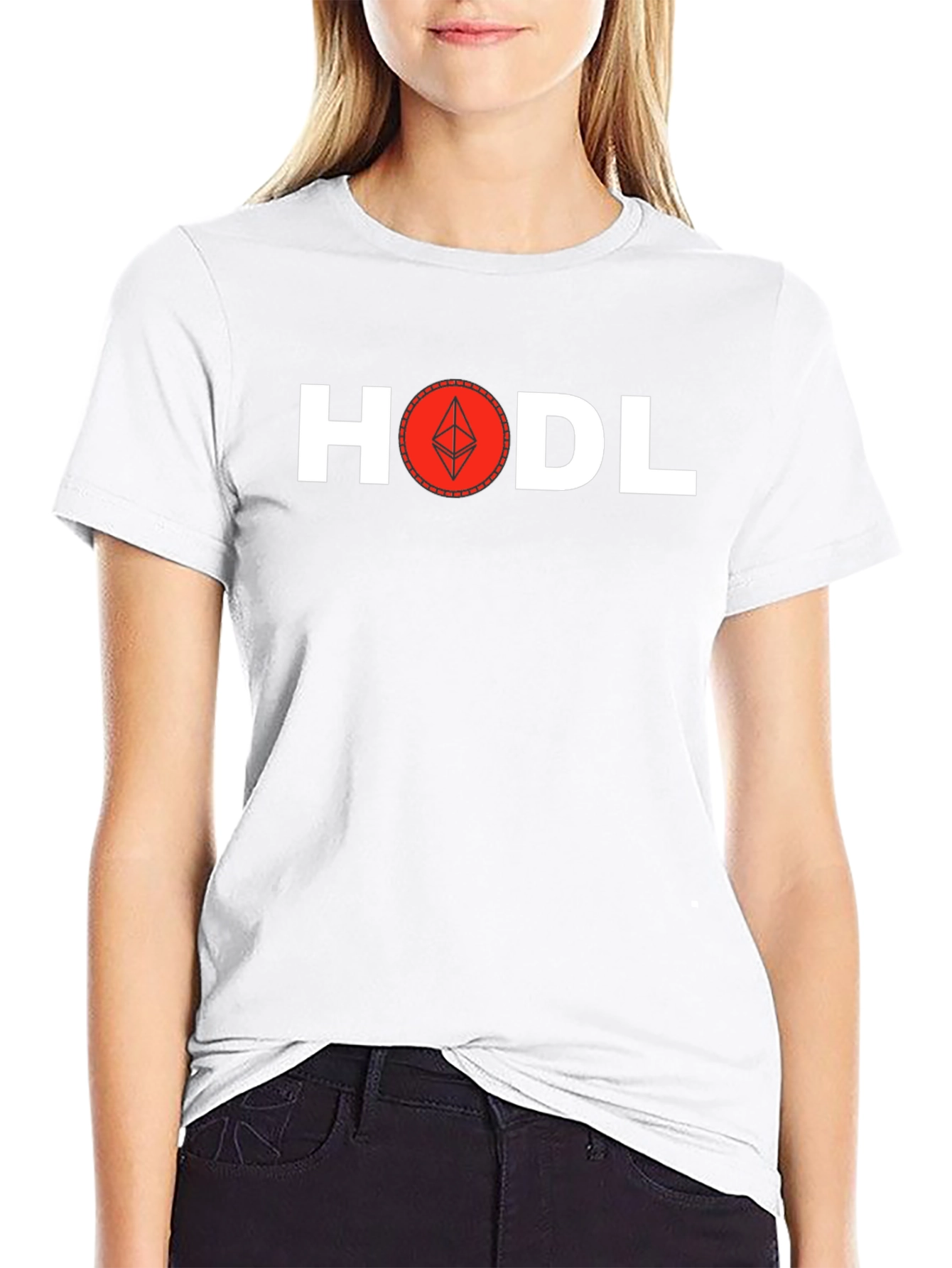 HODL Ethereum Crypto T-Shirt - Classic Black Tee