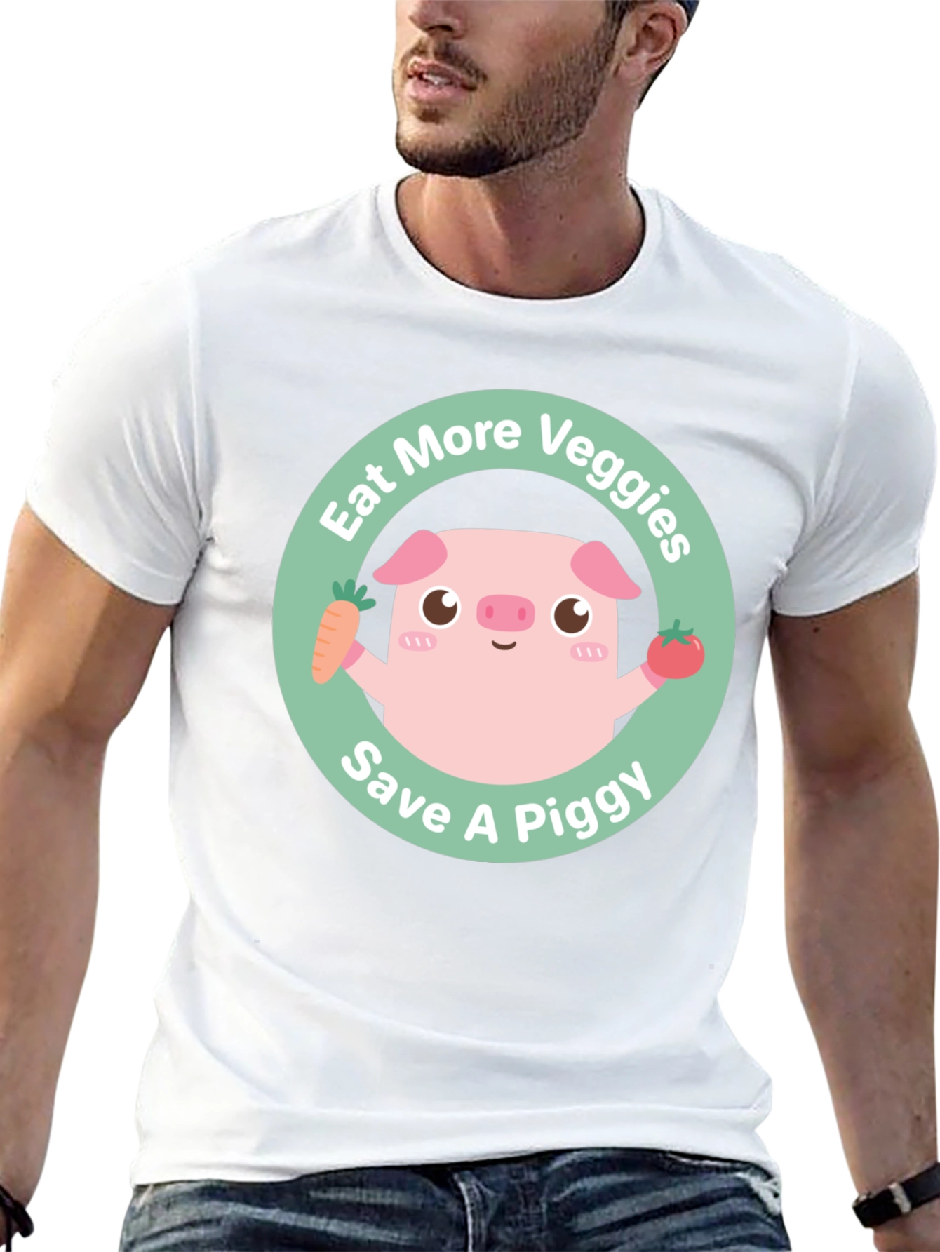 Eat More Veggies Save a Piggy Tee