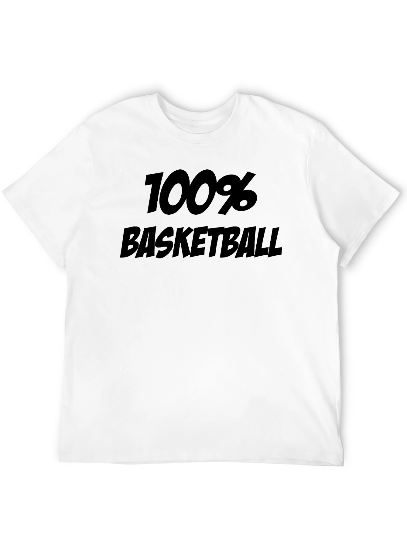 100% Basketball Graphic Tee - Black T-Shirt