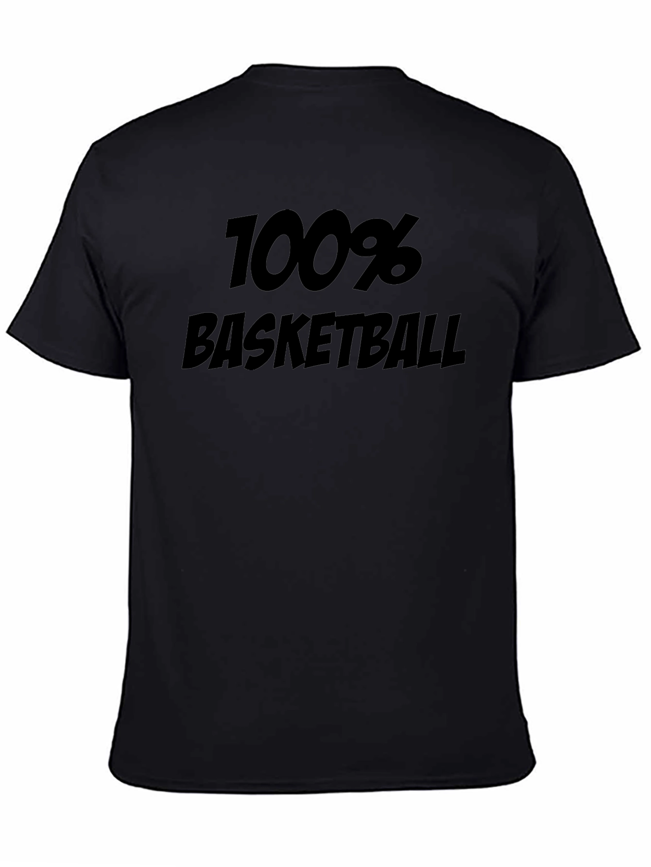 100% Basketball Graphic Tee - Black T-Shirt