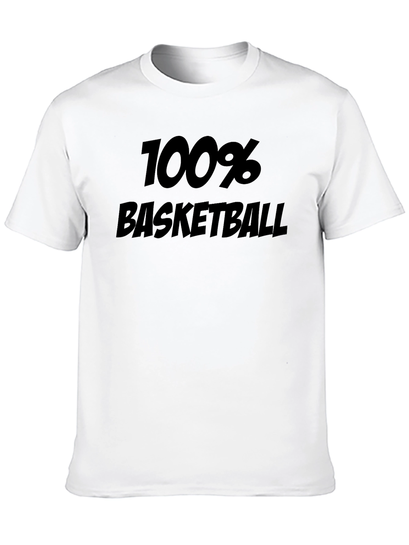100% Basketball Graphic Tee - Black T-Shirt