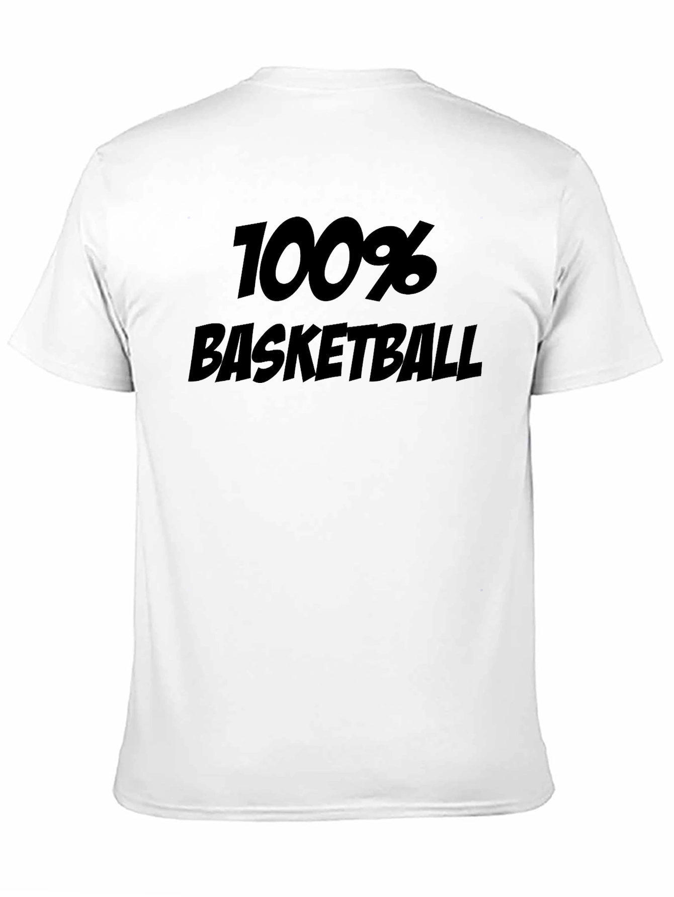 100% Basketball Graphic Tee - Black T-Shirt