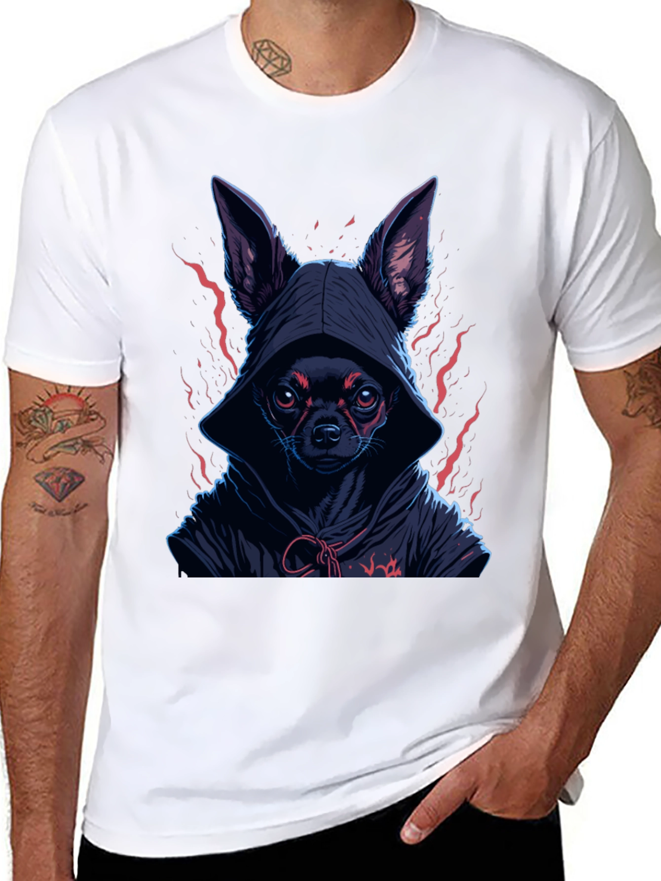 Hooded Chihuahua Graphic Tee