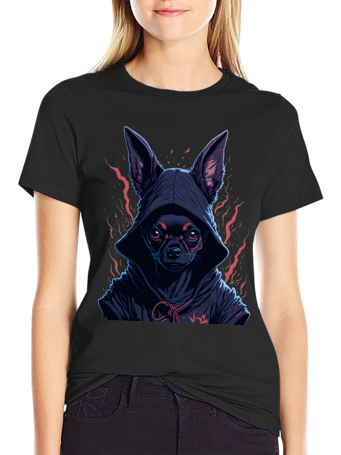 Hooded Chihuahua Graphic Tee