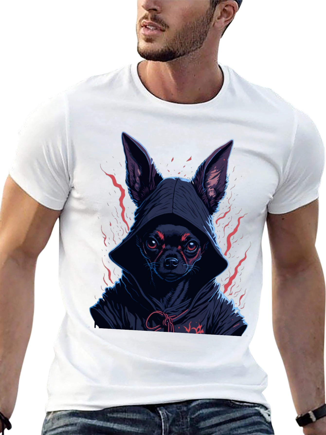 Hooded Chihuahua Graphic Tee