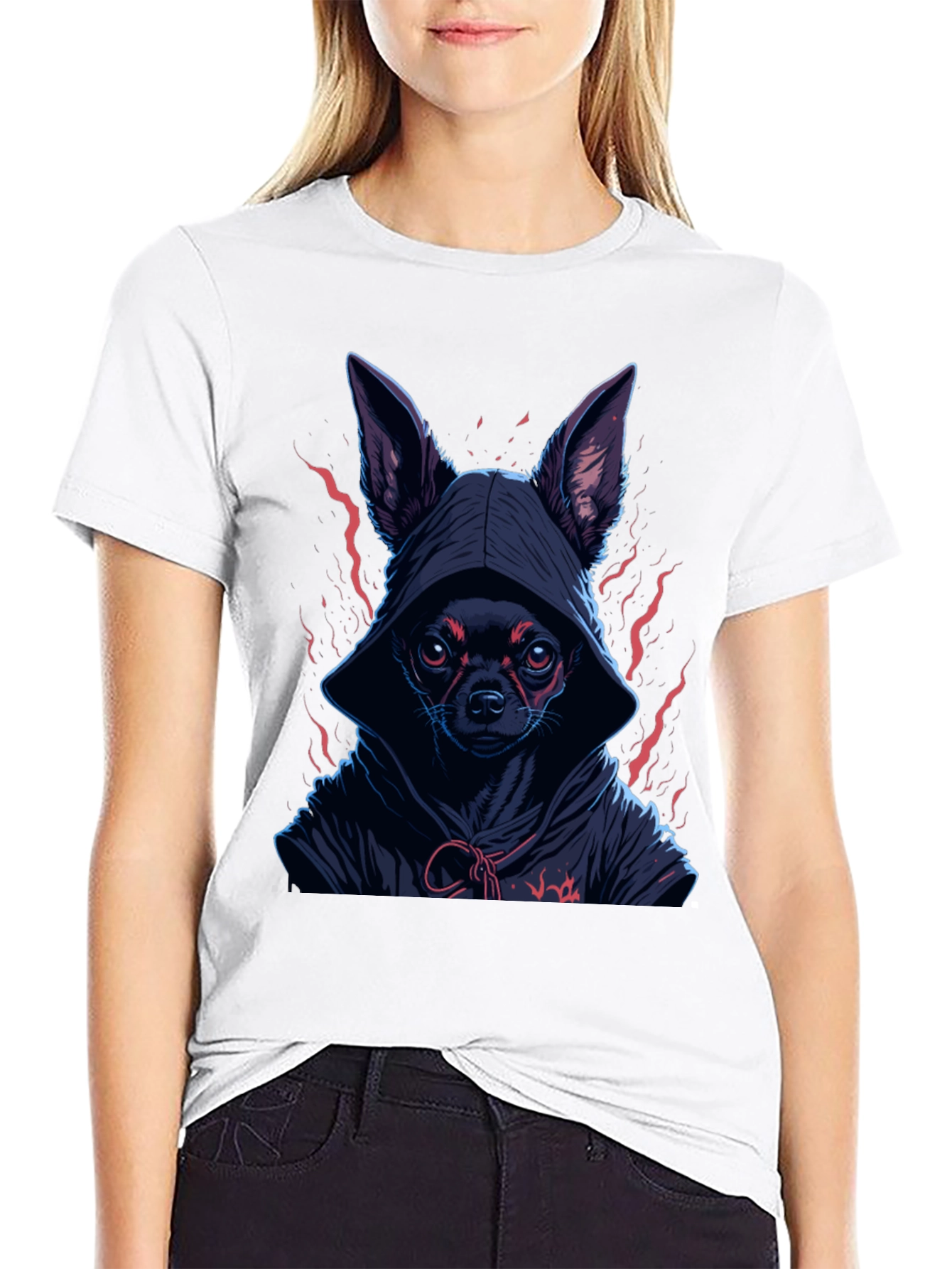 Hooded Chihuahua Graphic Tee