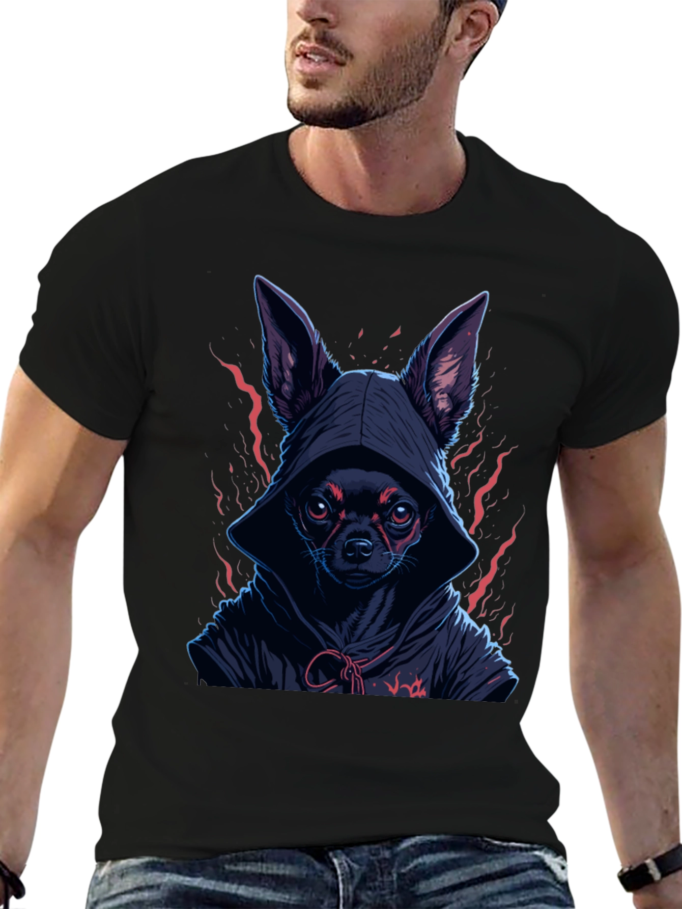 Hooded Chihuahua Graphic Tee